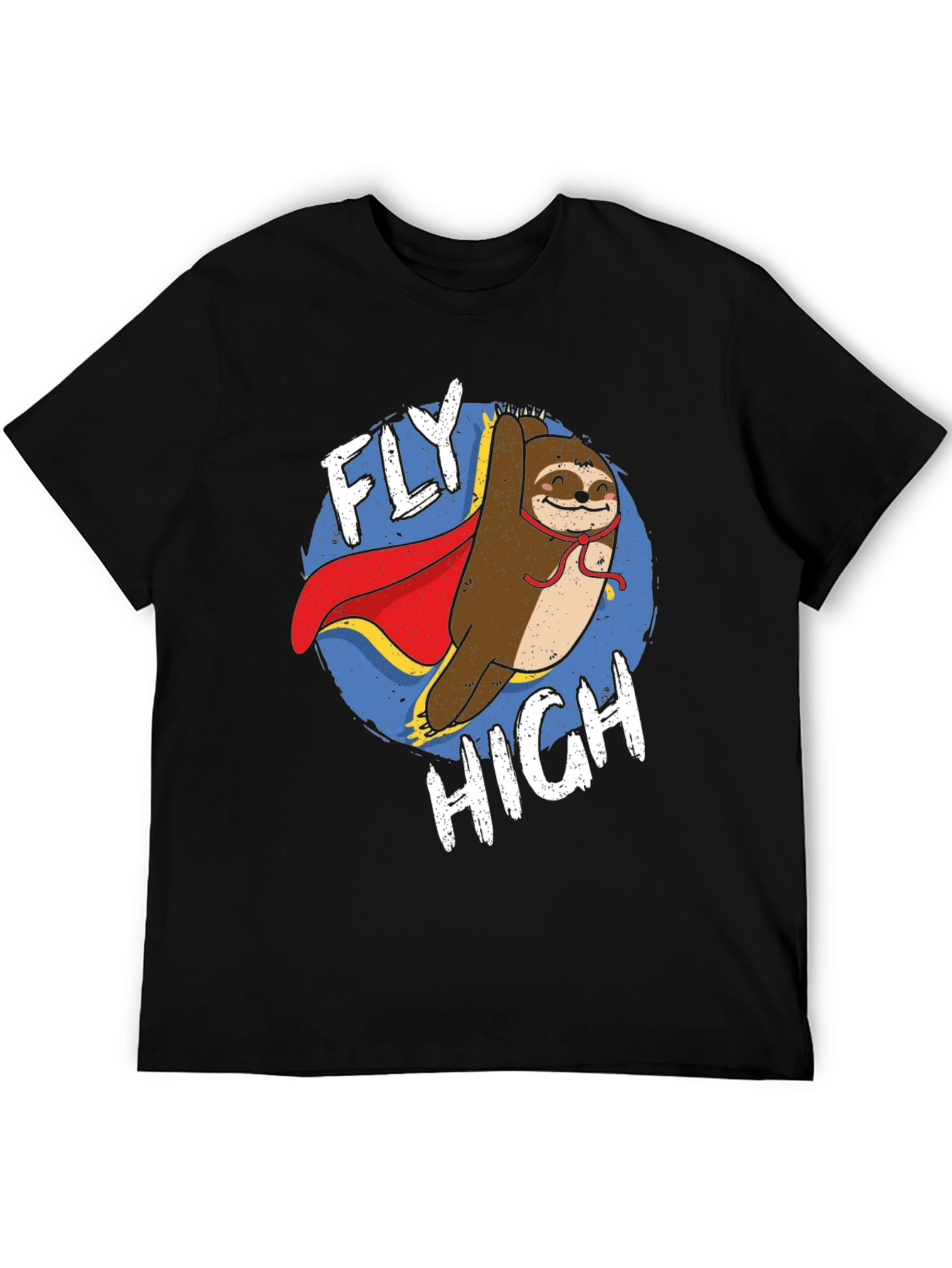 Black Fly High Sloth Graphic T-Shirt view 5