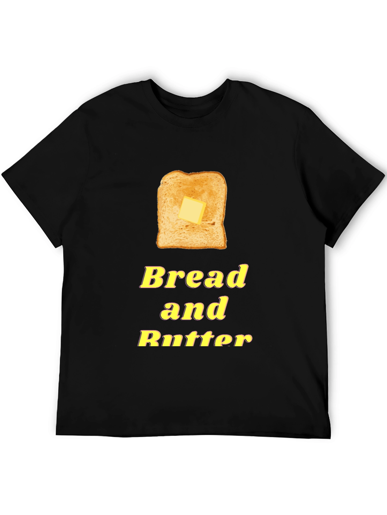 Black Bread and Butter Graphic Tee - Foodie T-Shirt view 5