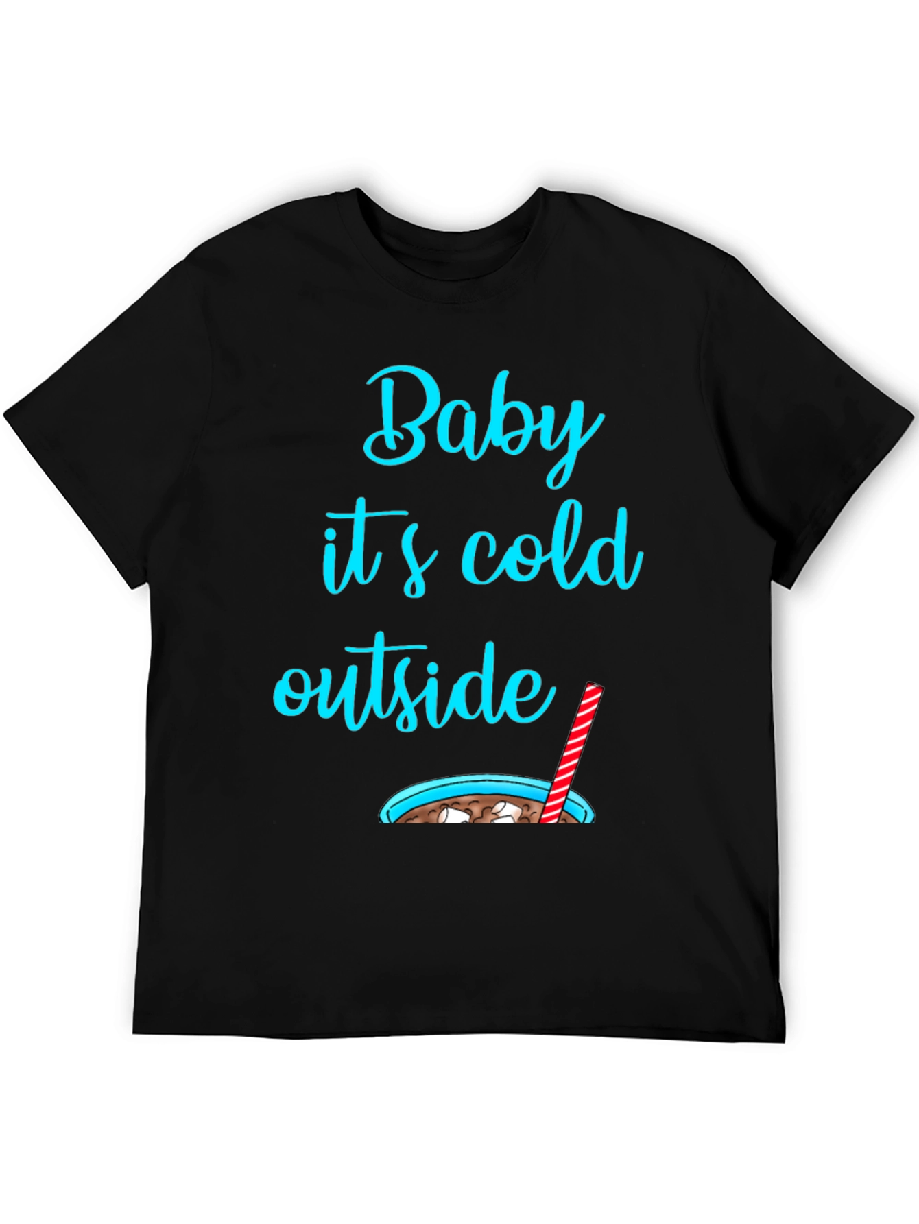 Black Baby It's Cold Outside Graphic Tee view 5