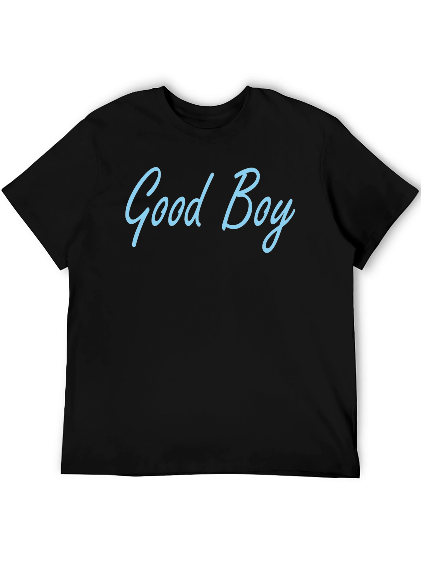 Black Good Boy Graphic Tee - Mens Black Cotton Blend T-Shirt view 5