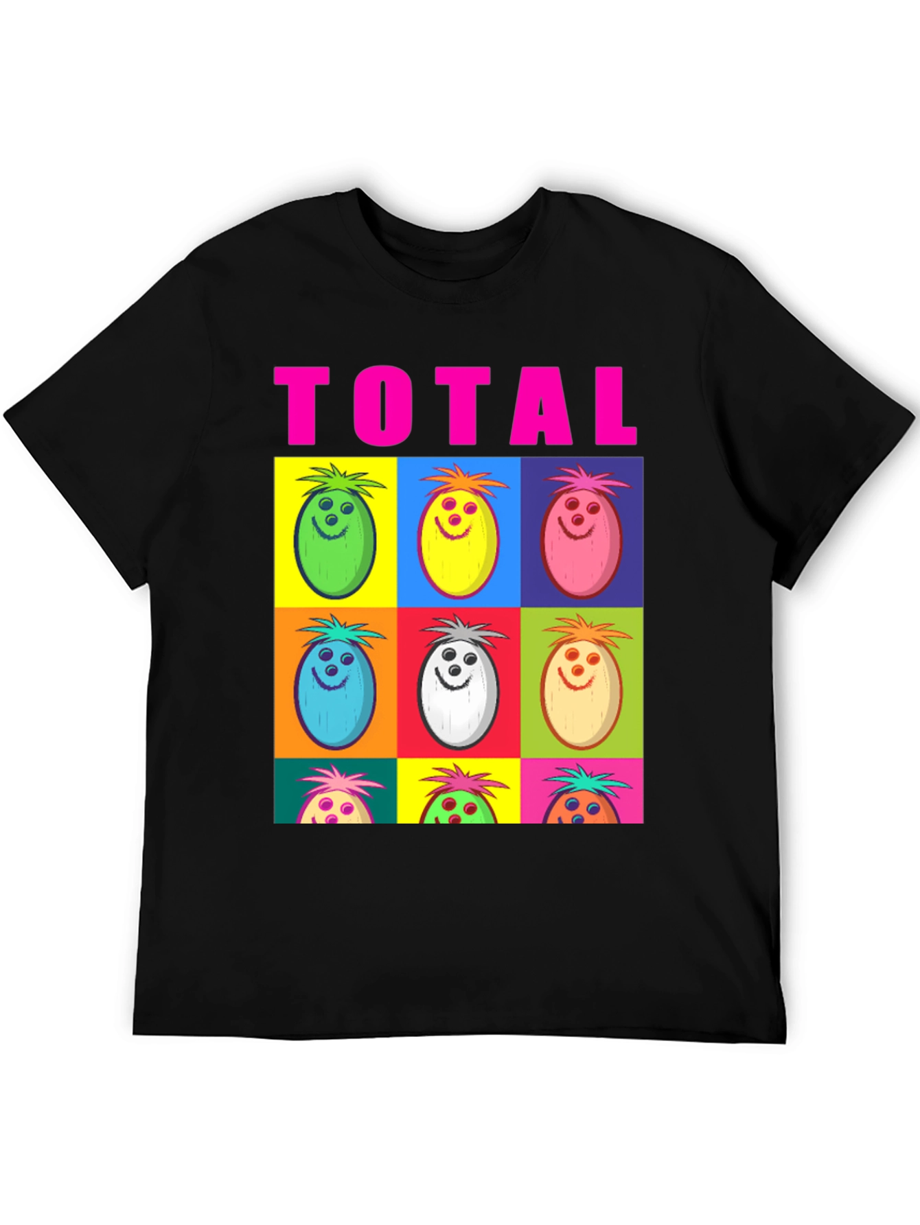 Black Fun Fruit Face Graphic Tee view 5