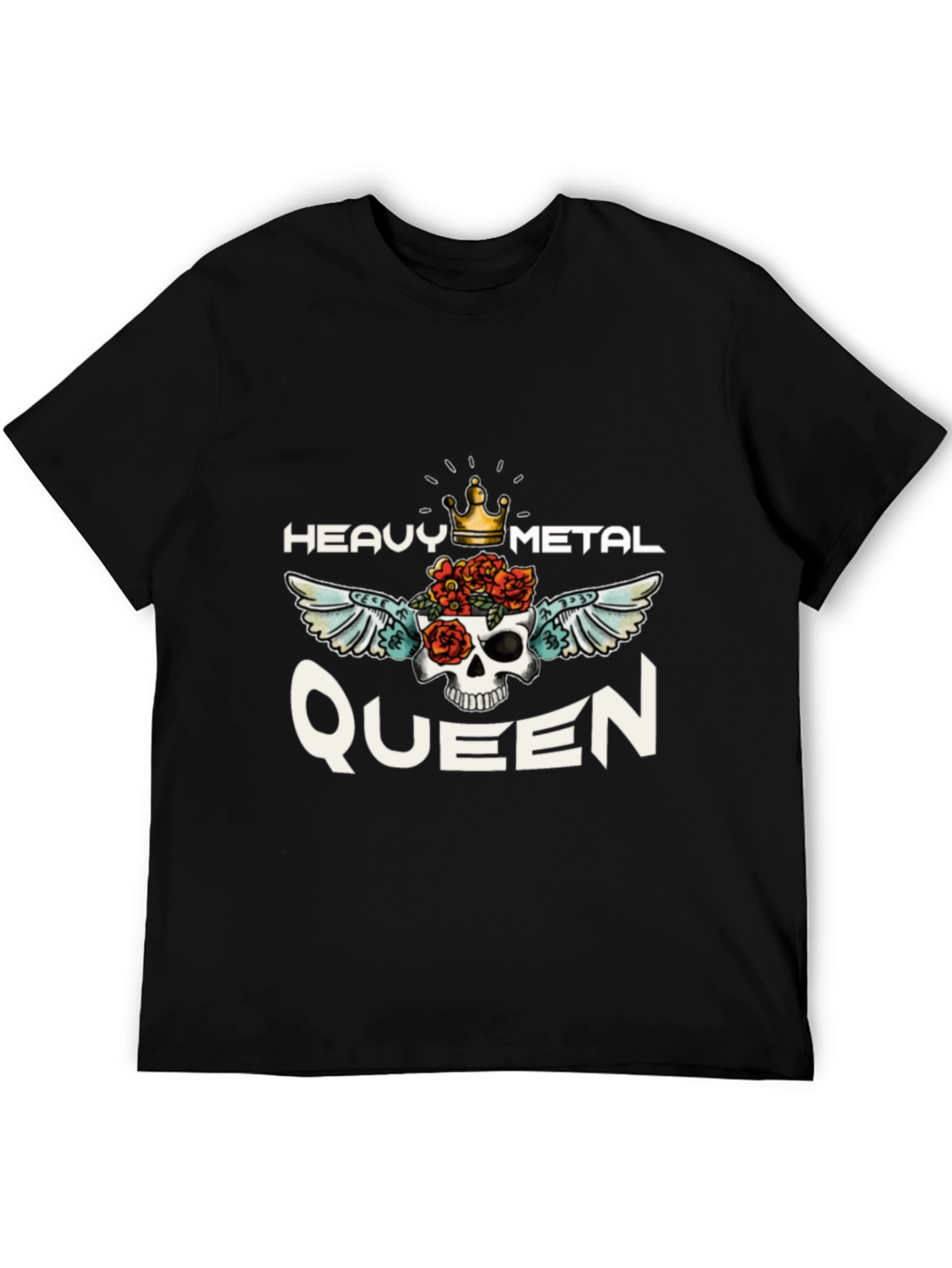 Black Heavy Metal Queen Graphic Tee view 5