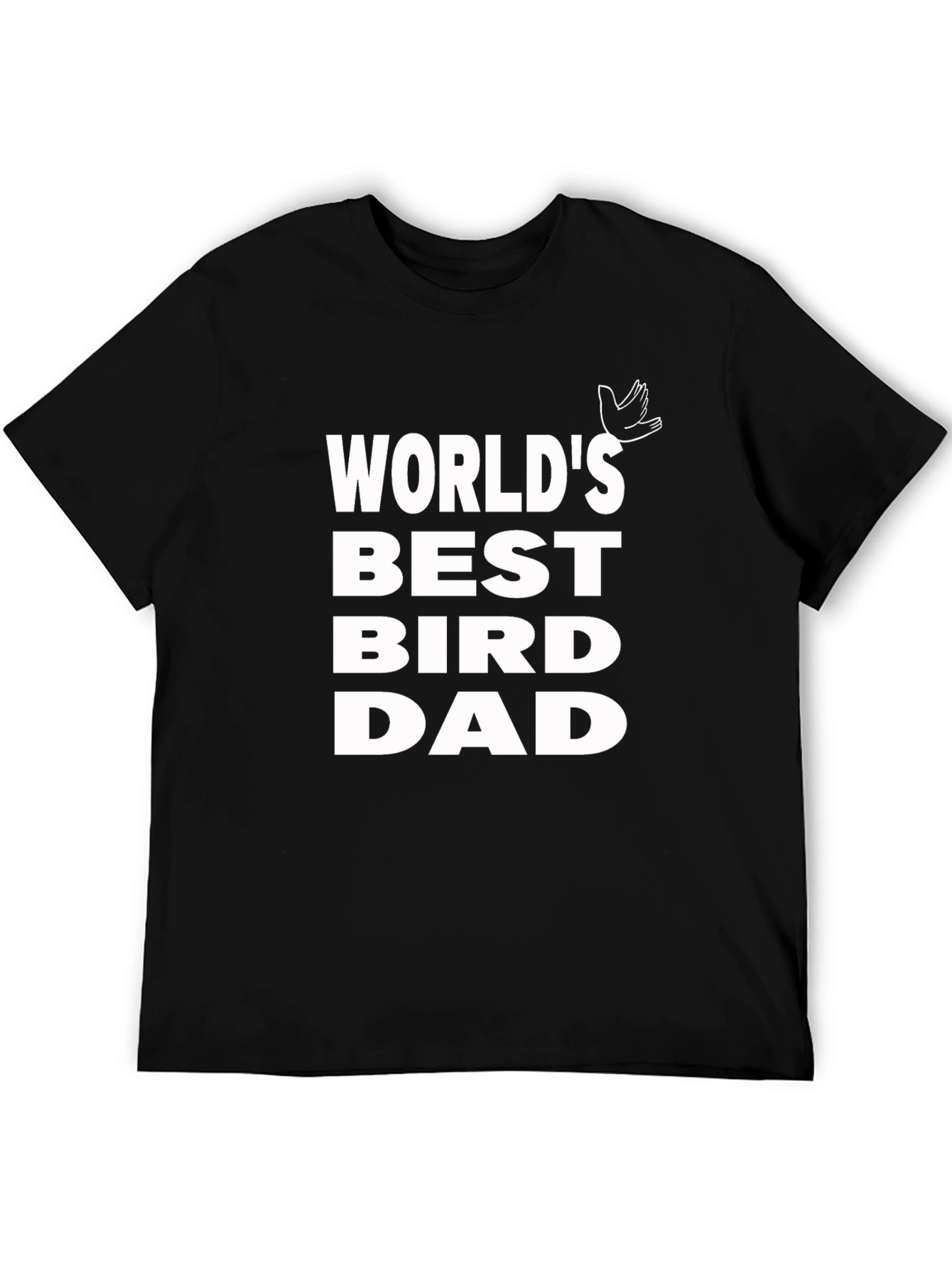 Black World's Best Bird Dad T-Shirt view 5
