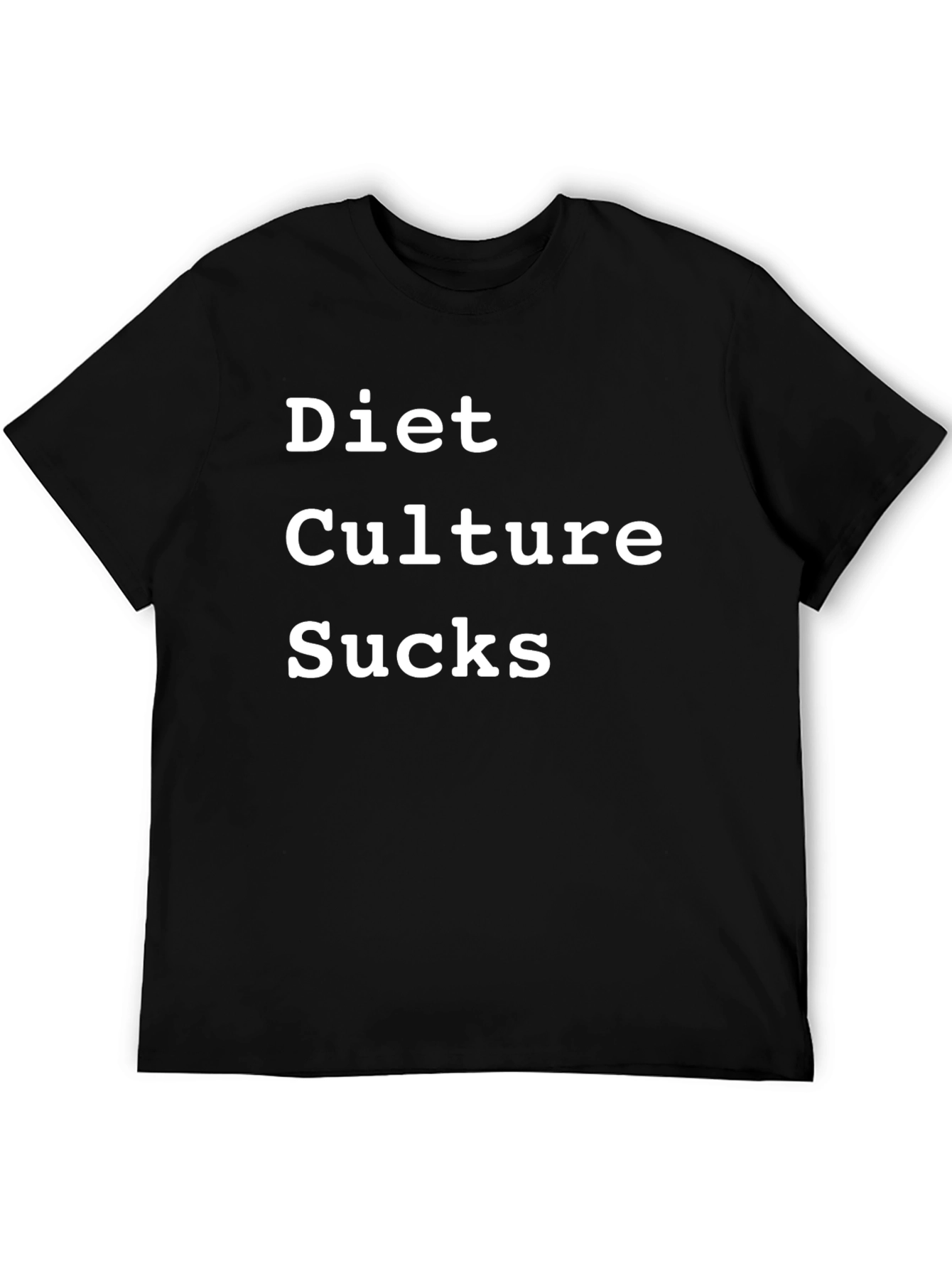 Black Diet Culture Sucks Graphic T-Shirt view 5