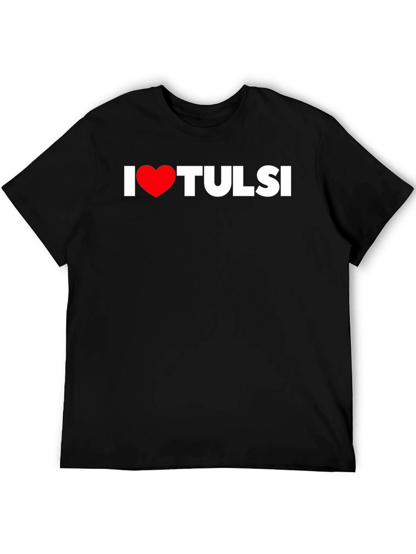 Black I Heart Tulsi T-Shirt - Classic Black Tee view 5