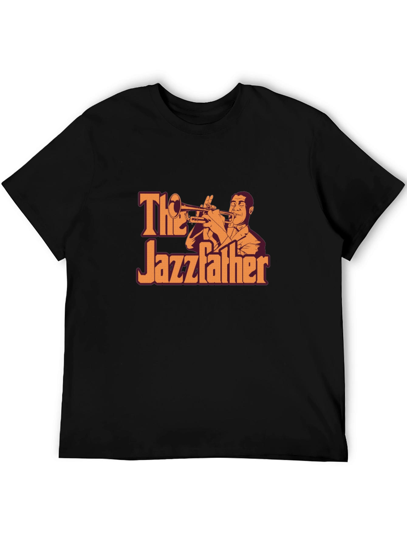 Black The Jazzfather Graphic T-Shirt - Music Lover Tee view 5