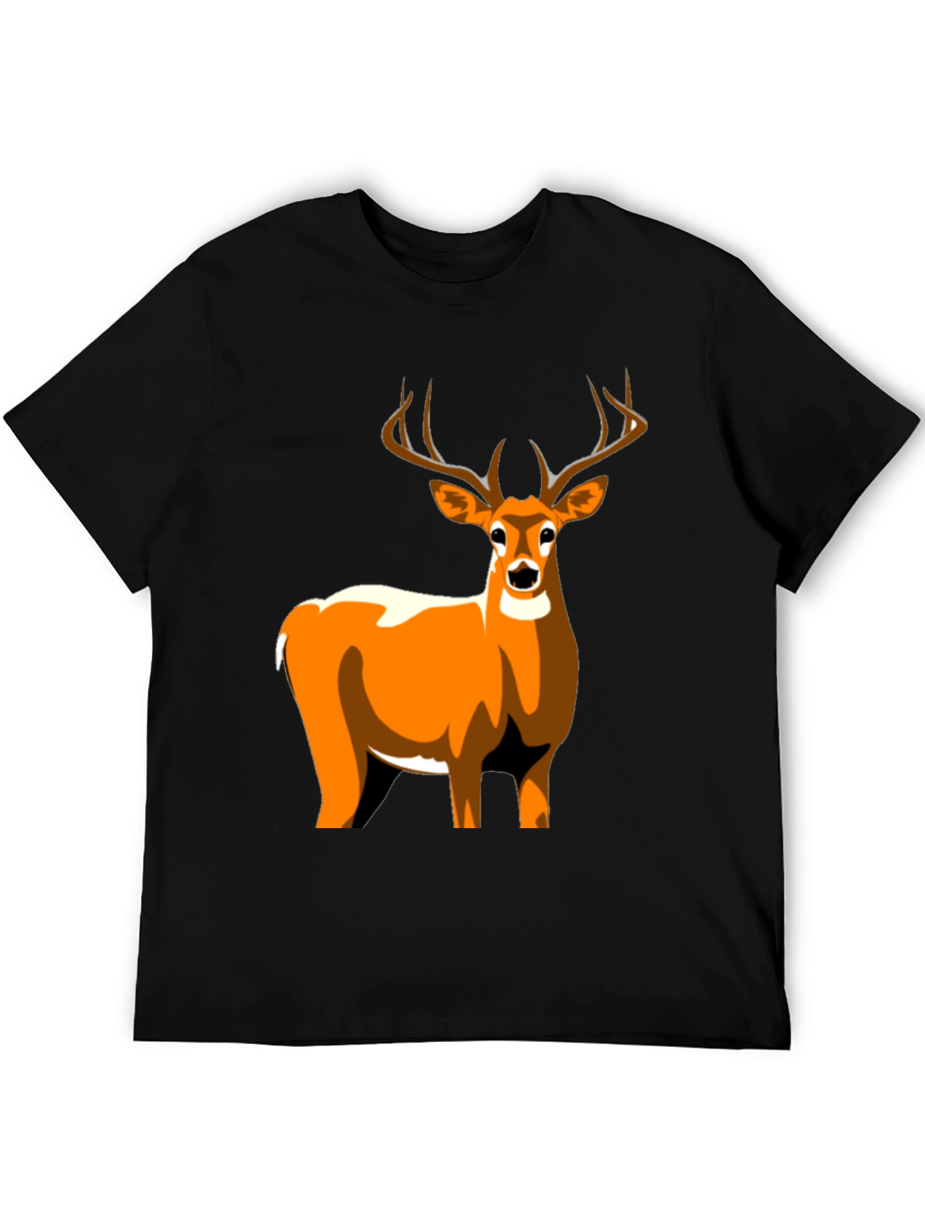 Black Deer Graphic Tee - Stylish Men's T-Shirt view 5