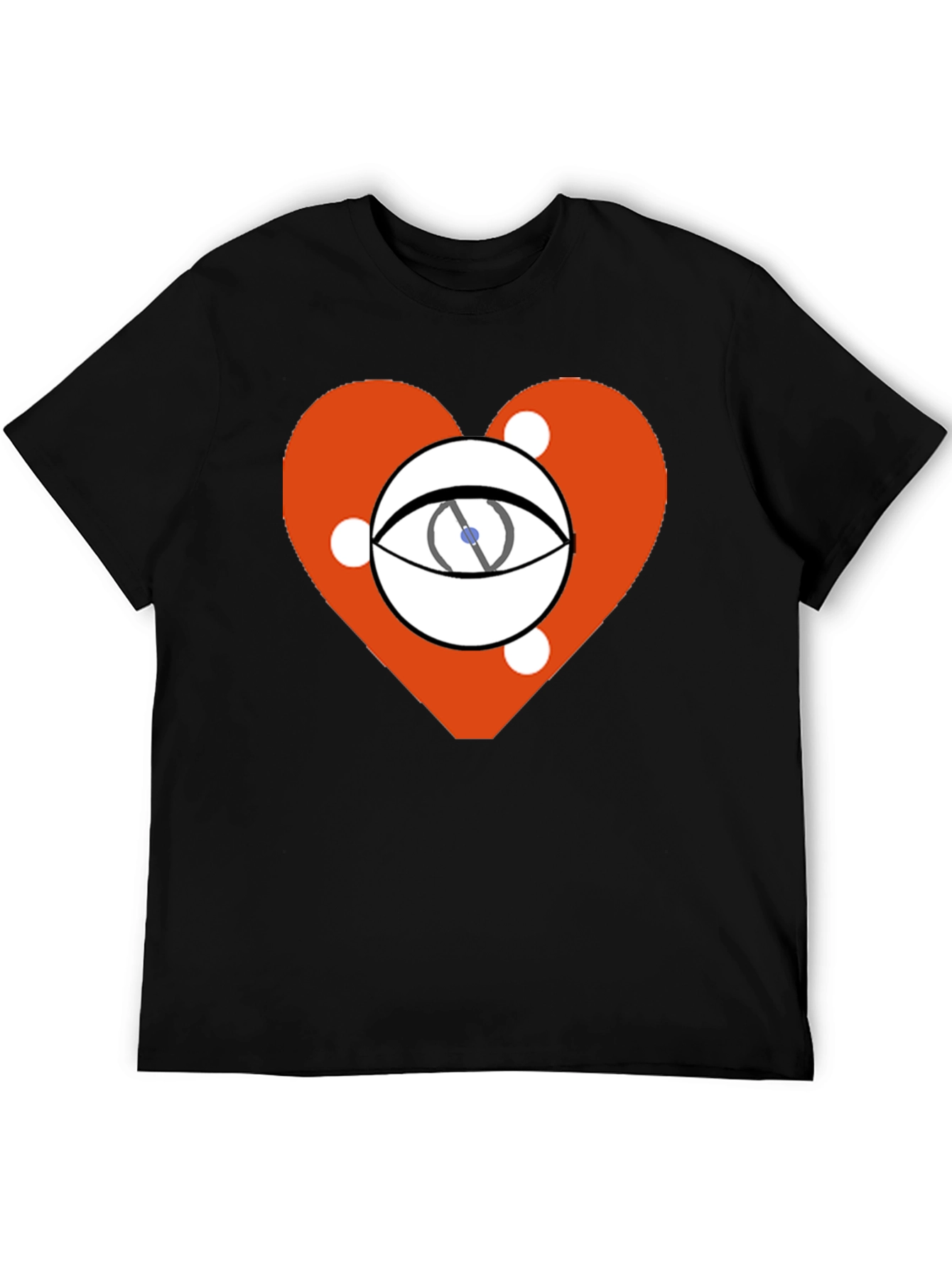 Black Eye Heart Graphic Black Tee view 5