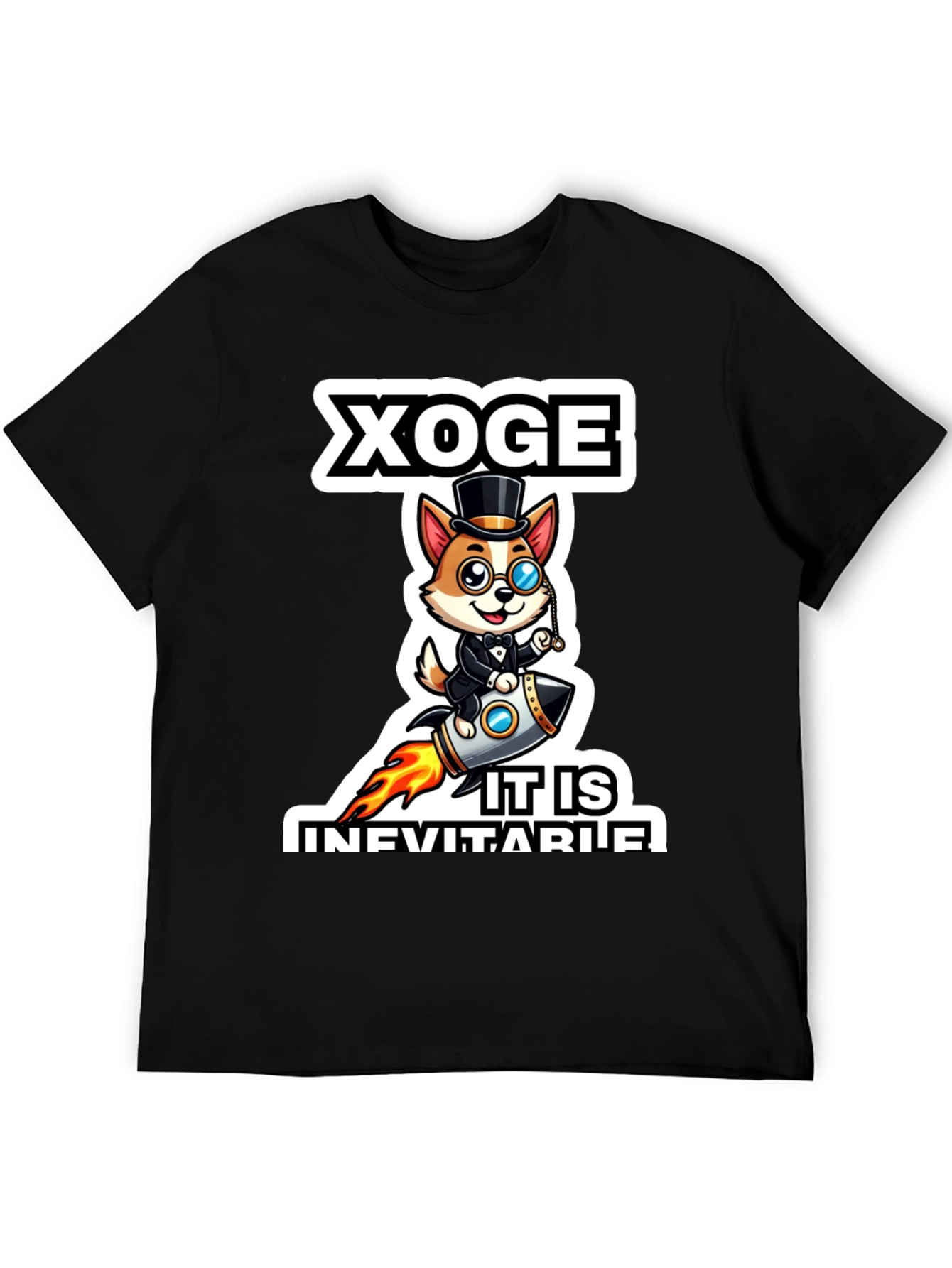 Black Xoge It Is Inevitable Black T-Shirt view 5