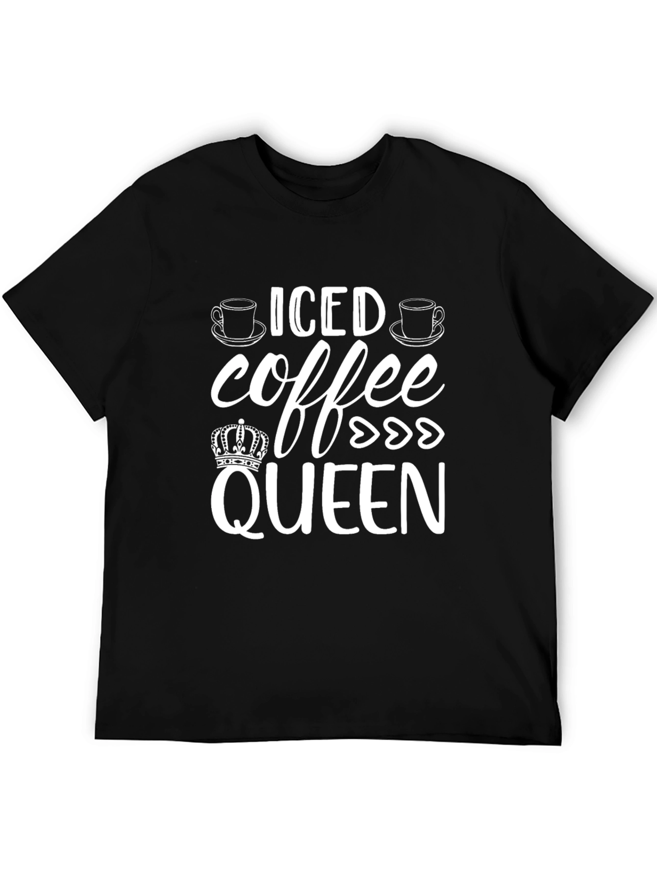 Black Iced Coffee Queen Graphic T-Shirt view 5