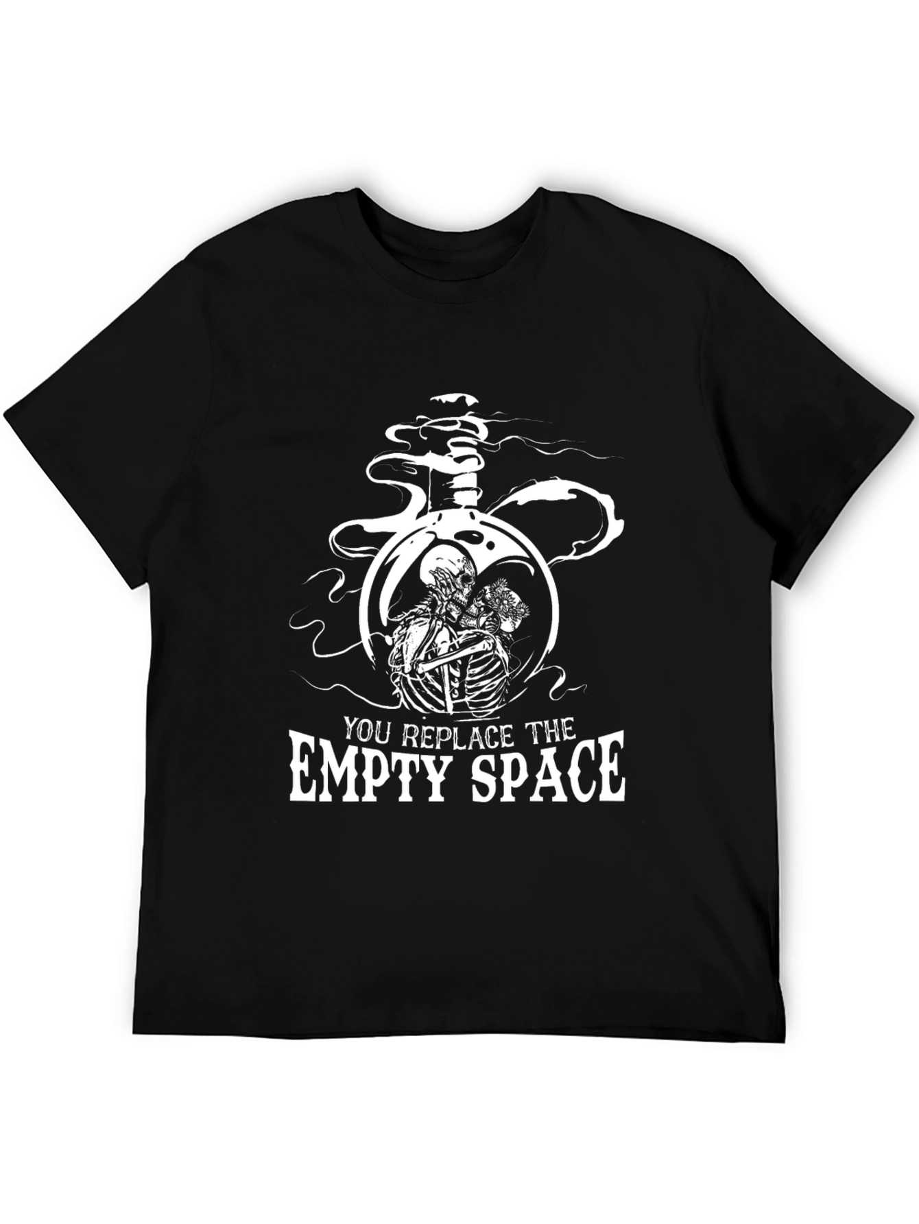 Black You Replace The Empty Space Graphic T-Shirt view 5