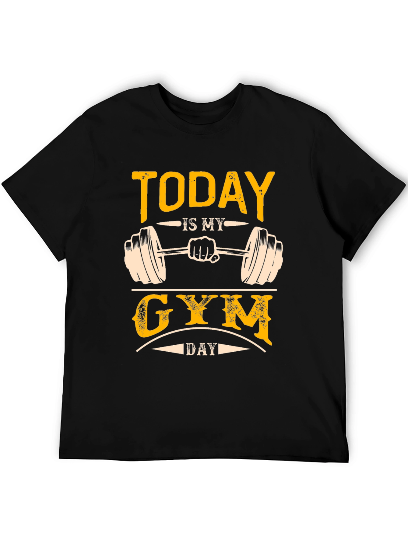 Black Today Is My Gym Day T-Shirt view 5