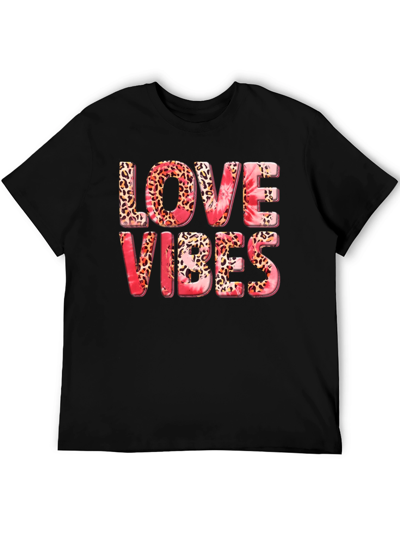 Black Love Vibes Graphic T-Shirt - Stylish Casual Tee view 5