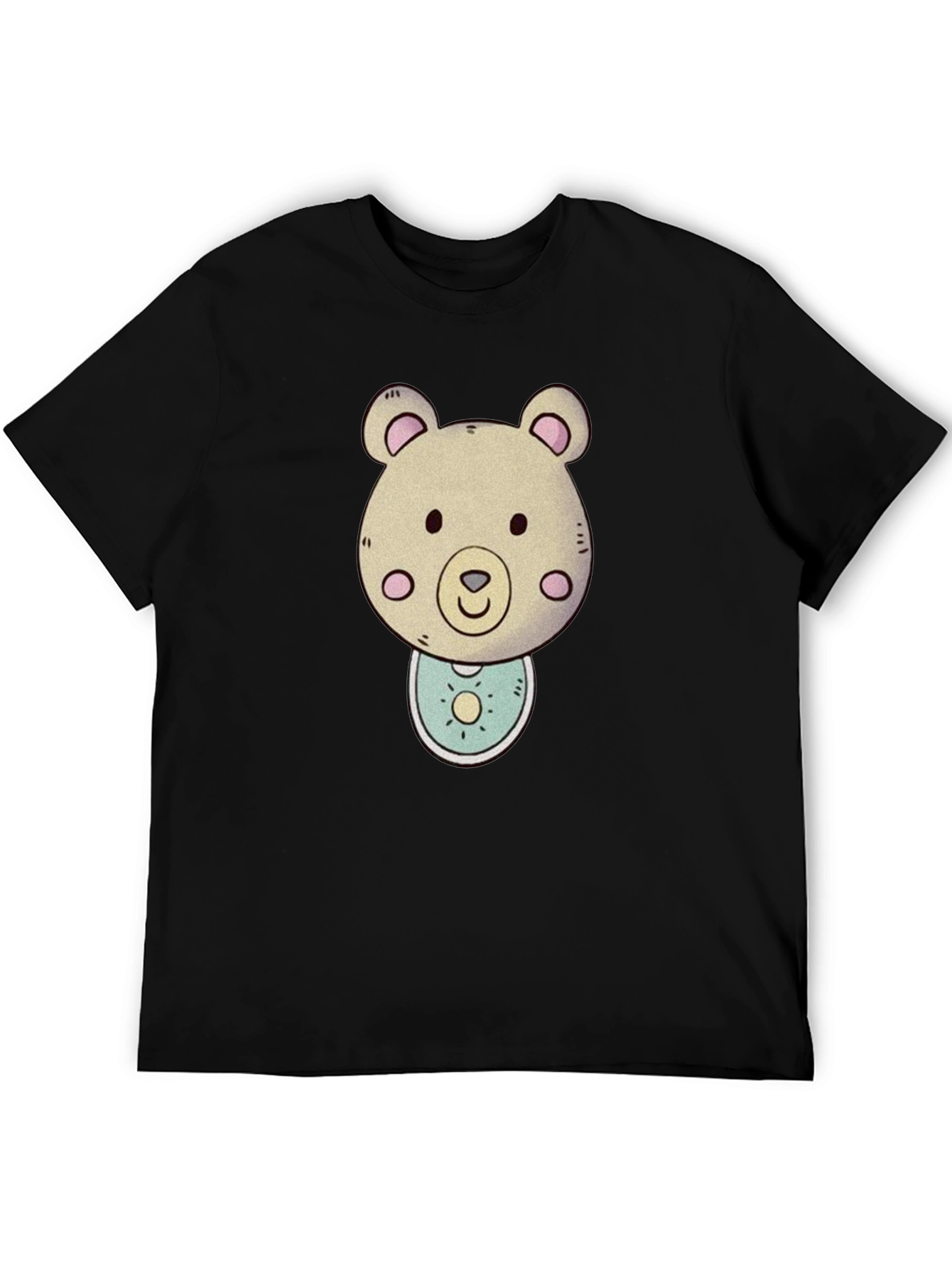 Black Bear Graphic Tee - Cute Cartoon Animal Shirt view 5