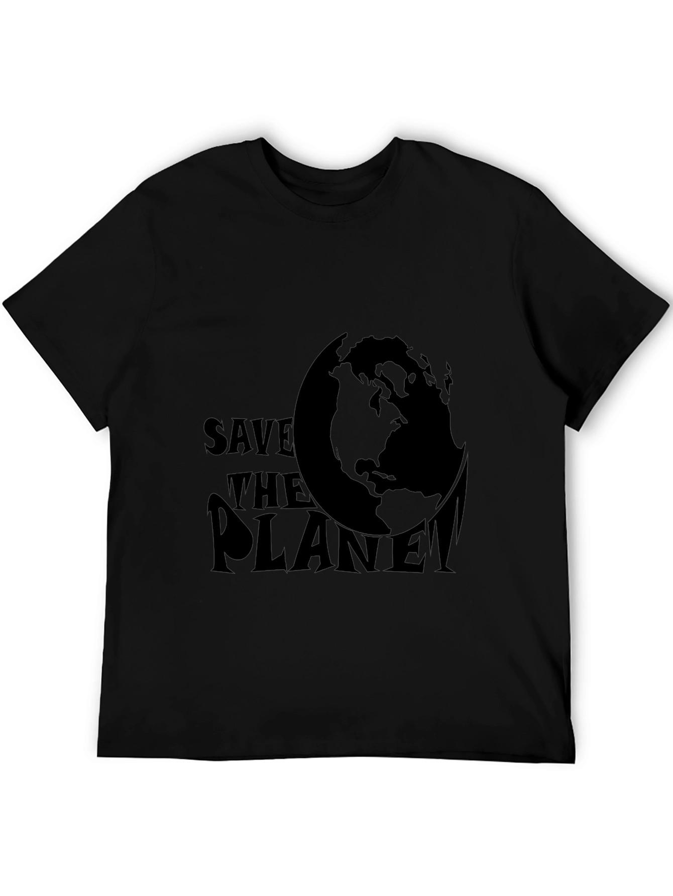 Black Save The Planet T-Shirt - Earth Day Tee view 5