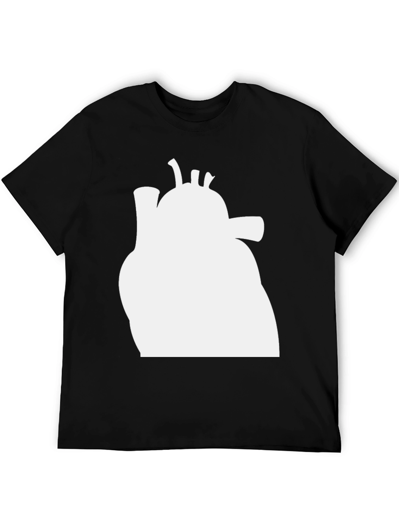 Black Anatomical Heart Graphic Tee - Stylish & Unique Design view 5
