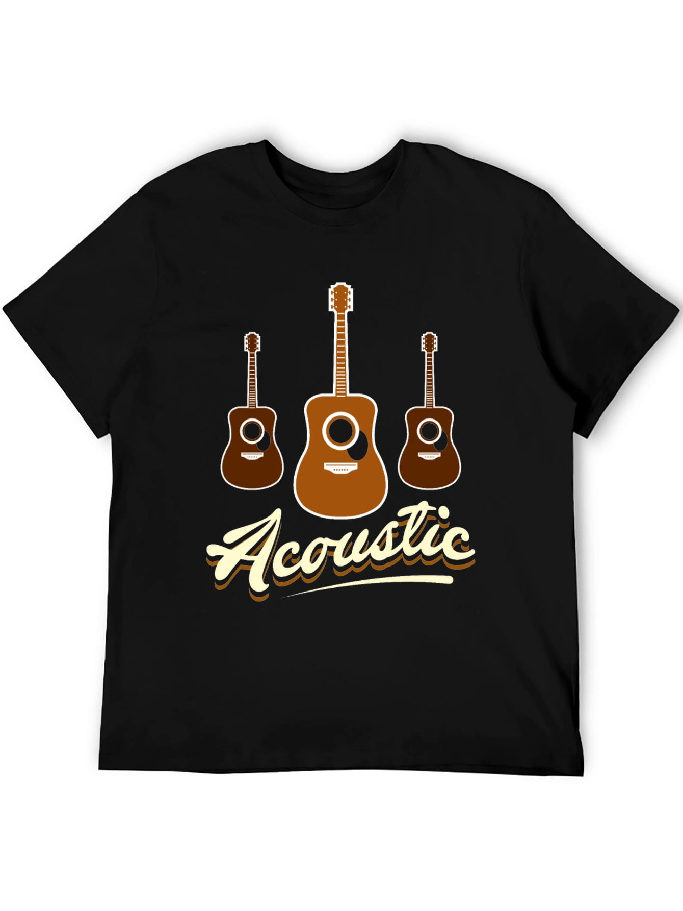 Acoustic Guitar T-Shirt - Music Lover Tee - 5