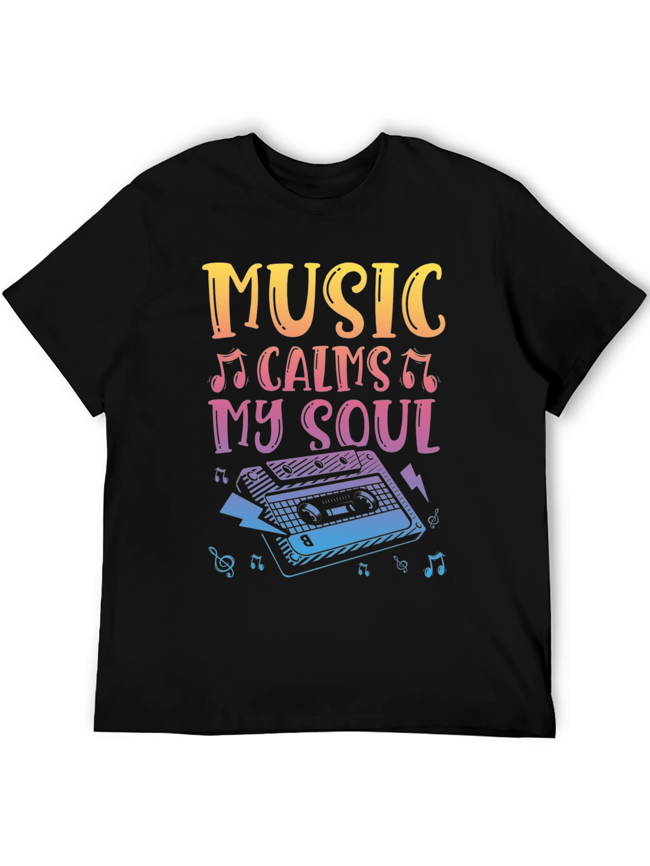 Black Music Calms My Soul T-Shirt view 5