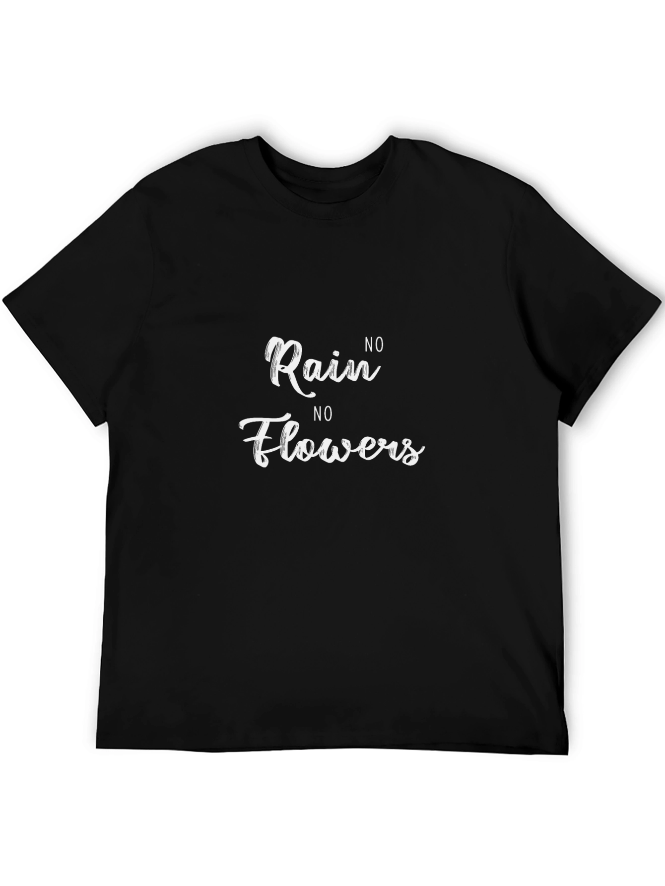 Black No Rain No Flowers Graphic Tee - Black view 5