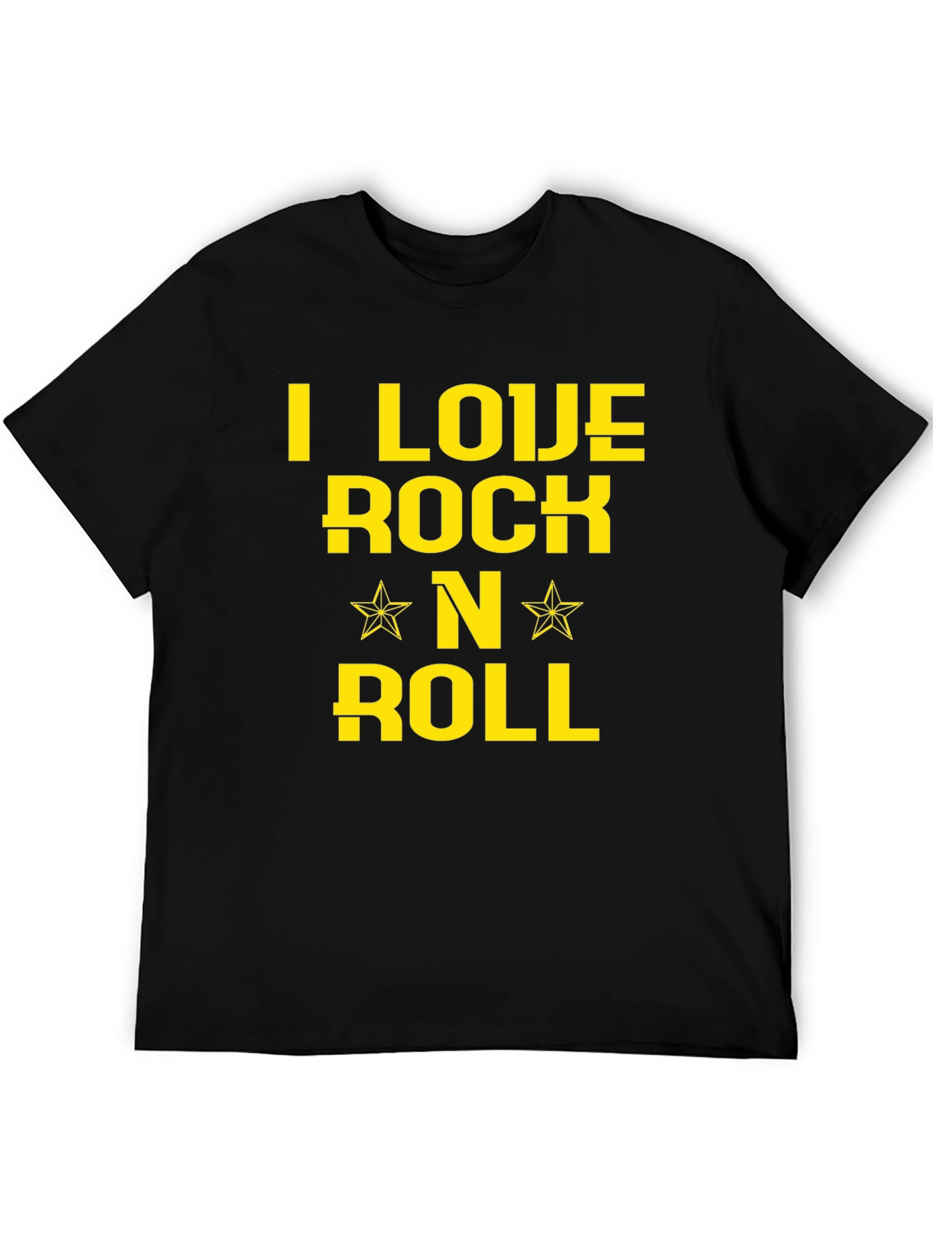 Black I Love Rock N Roll Black Graphic Tee view 5