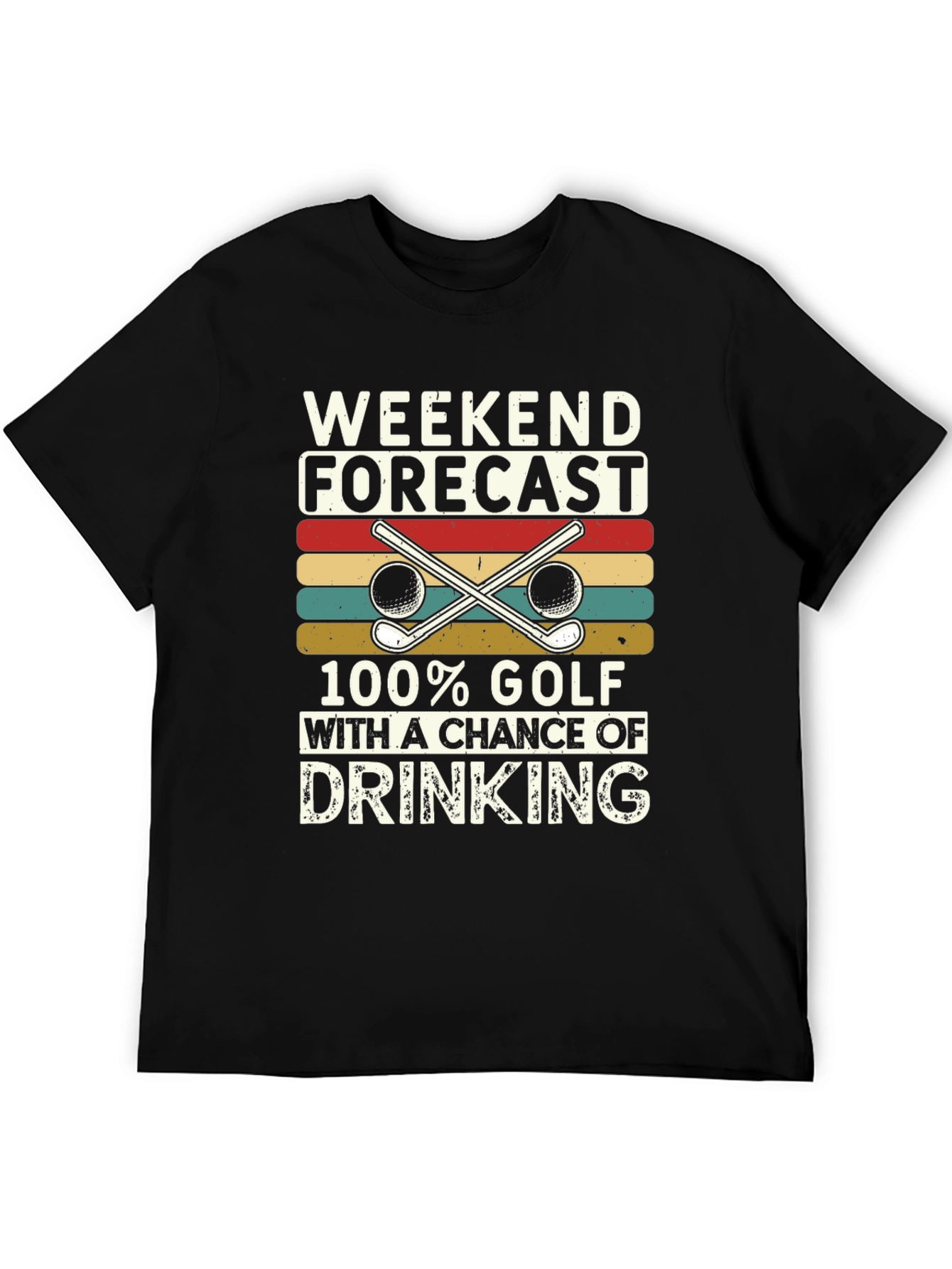 Black Weekend Forecast Golf T-Shirt view 5