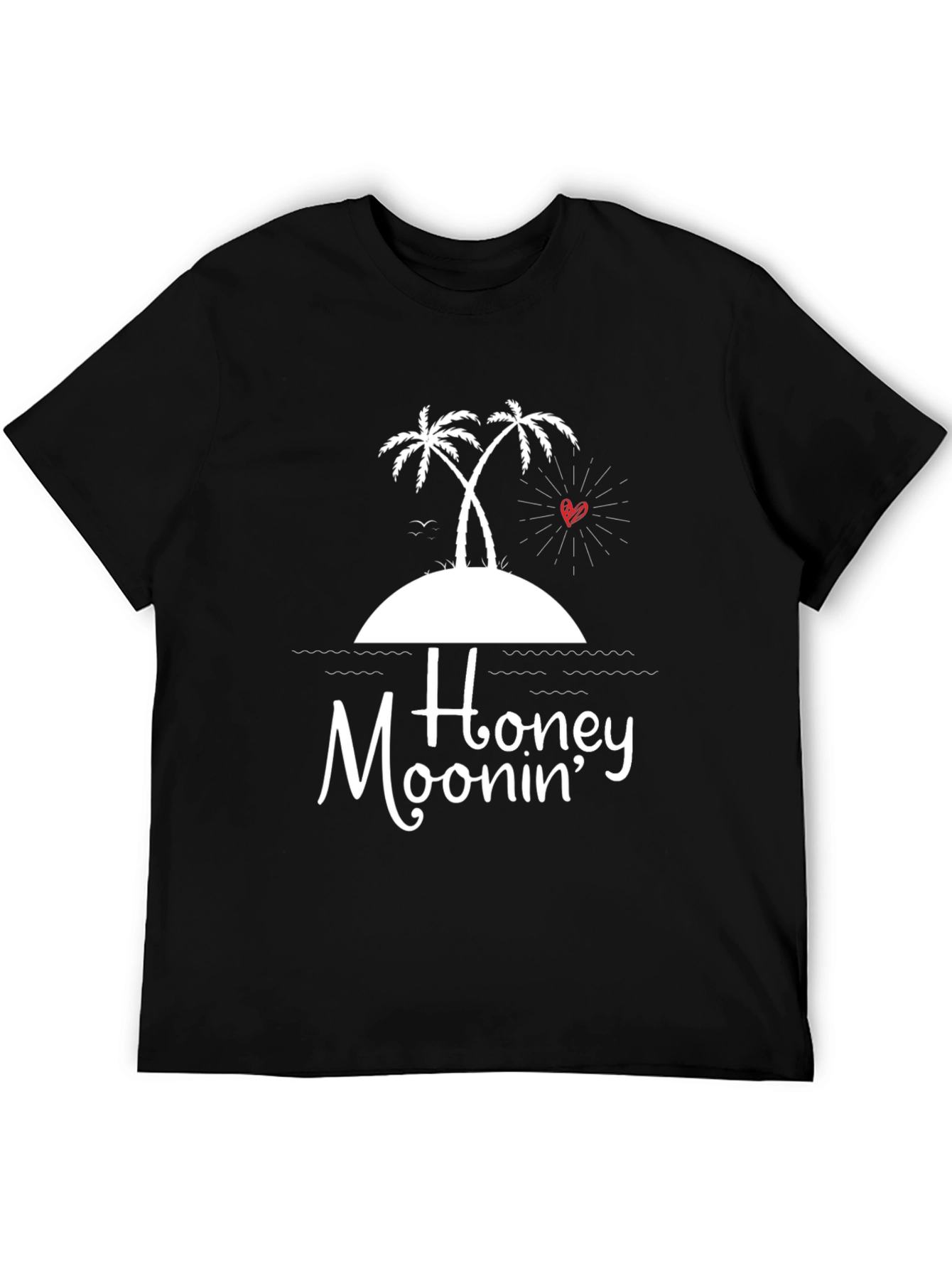 Black Honeymoon Island Graphic Tee view 5