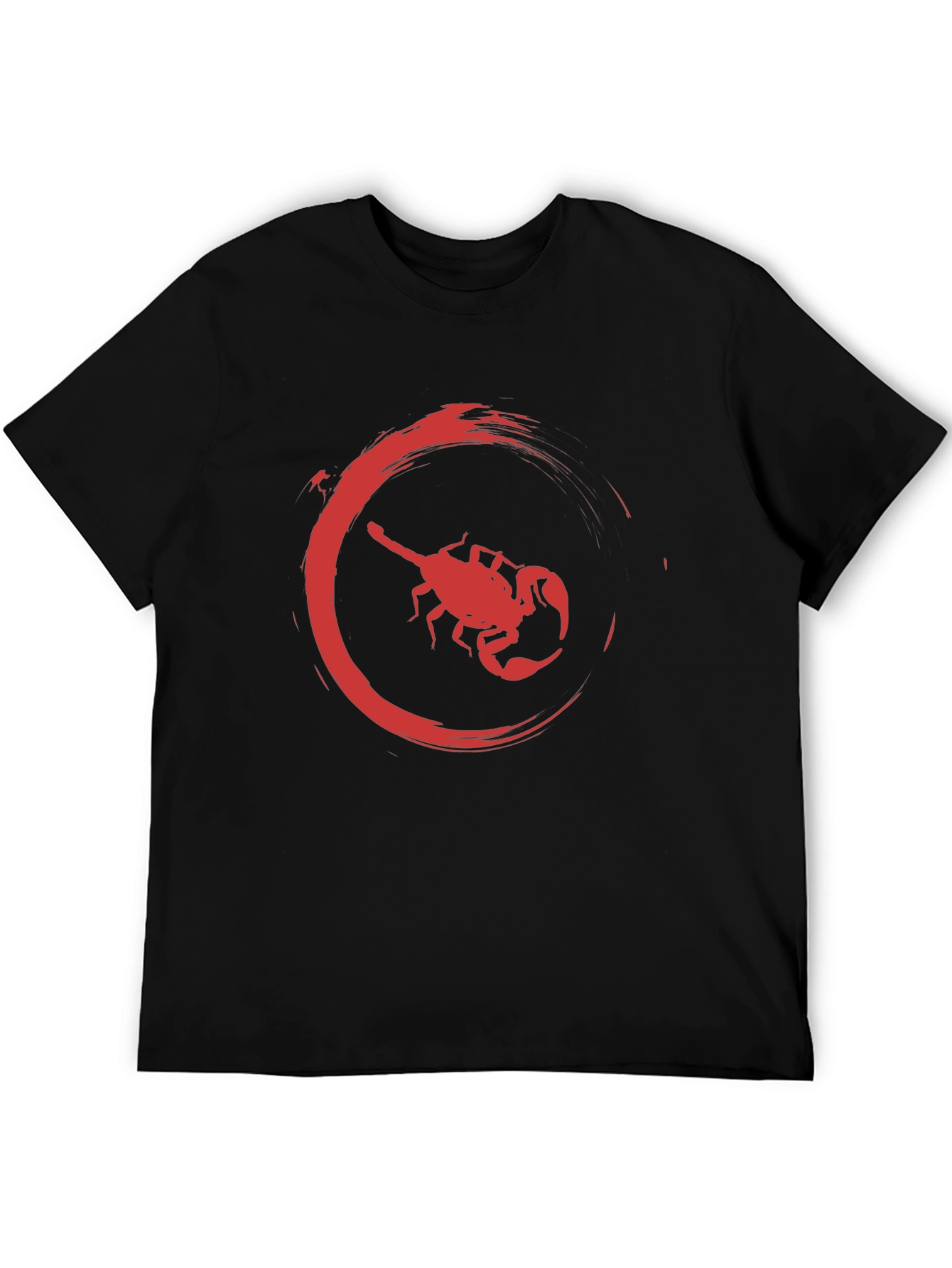 Black Red Scorpion Graphic Black T-Shirt - Bold & Stylish view 5