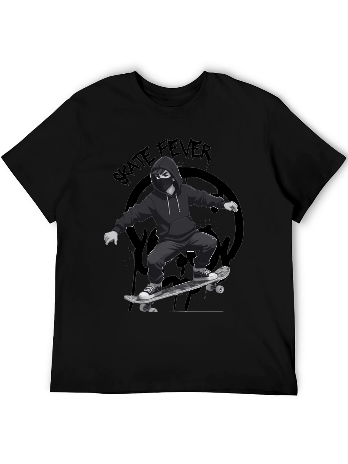 Skate Fever Graphic T-Shirt - Cool Skater Design - 5
