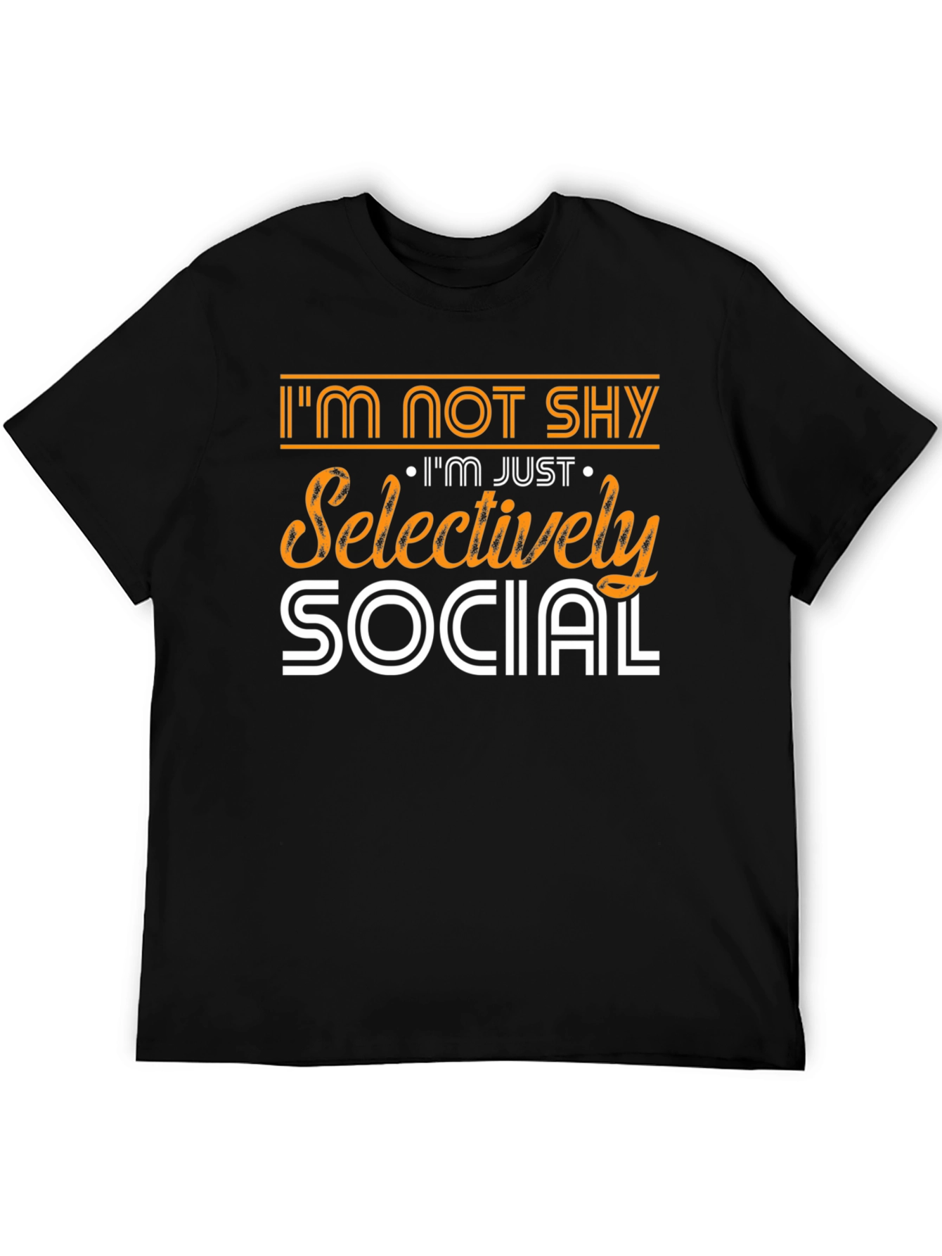Black Selectively Social Graphic Tee view 5