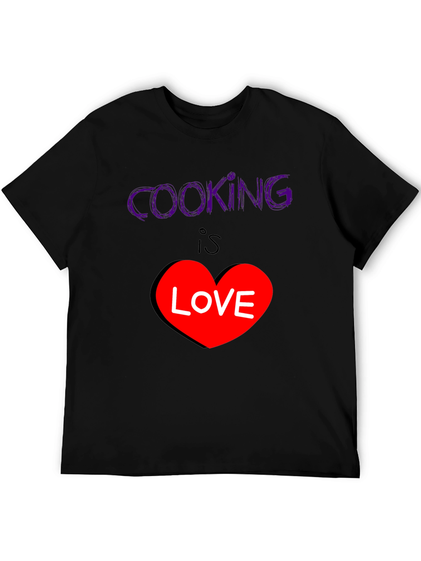 Black Cooking is Love T-Shirt - Stylish Graphic Tee view 5