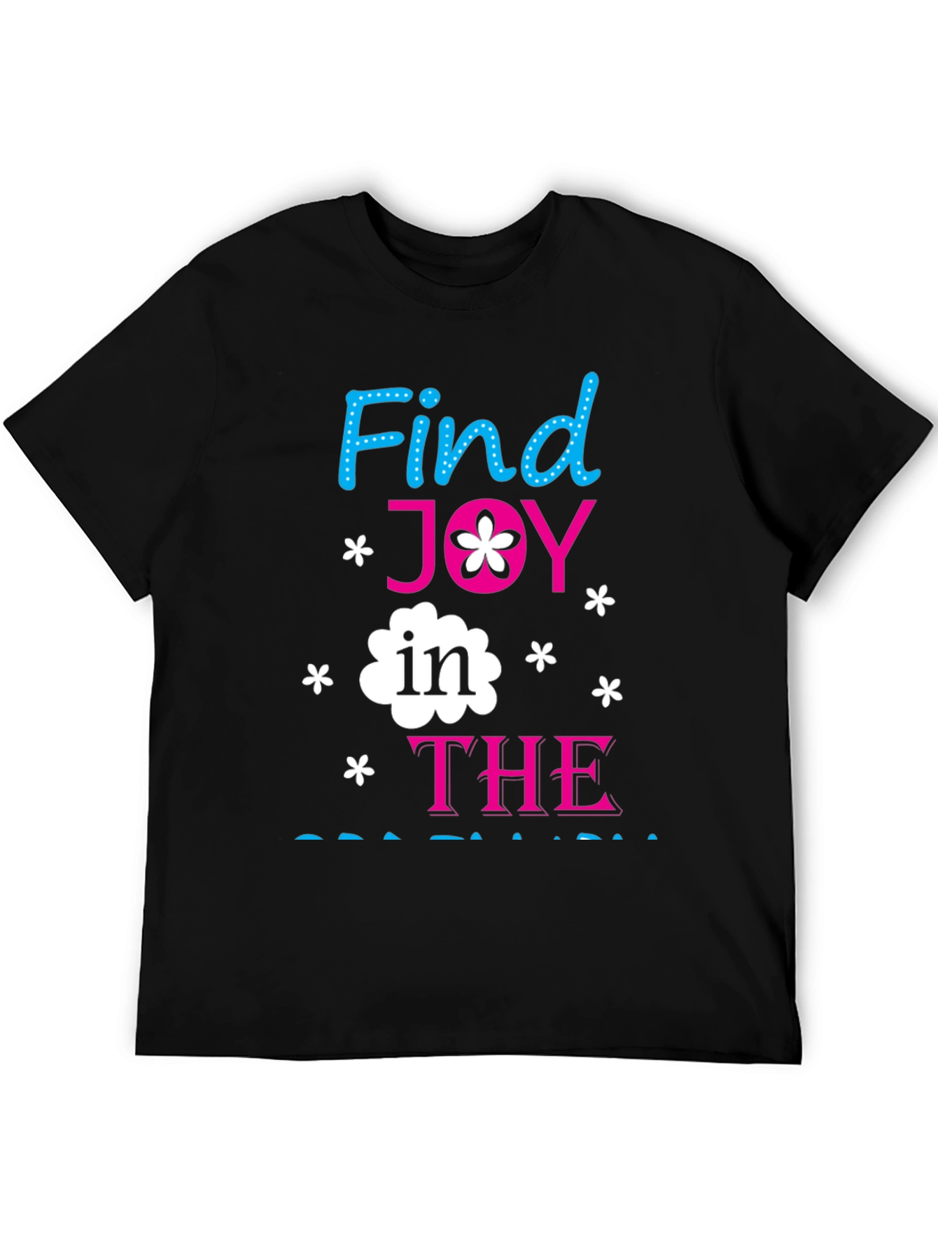 Black Find Joy in the Journey Graphic Tee view 5