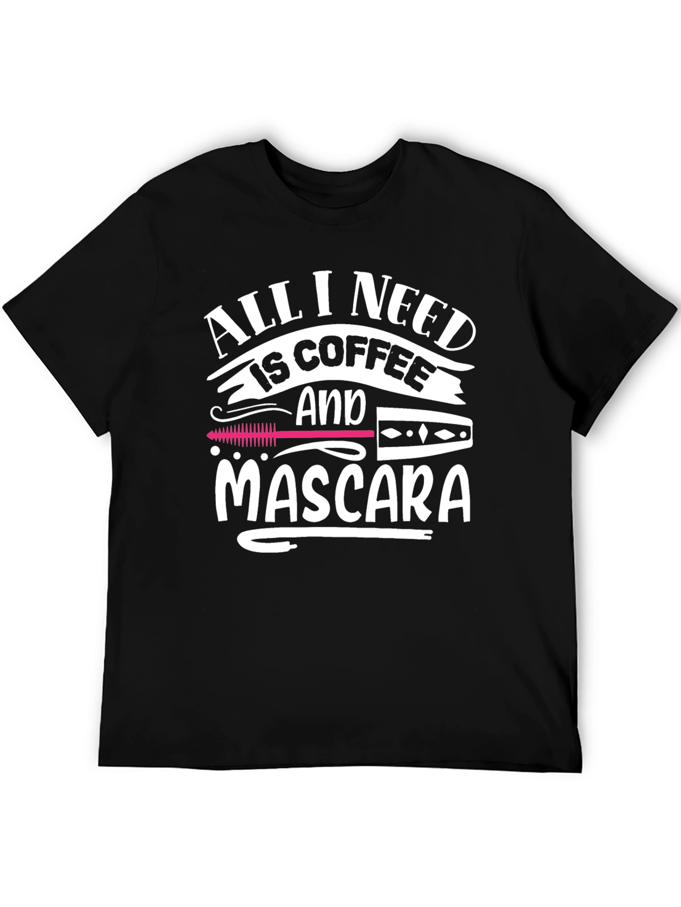 Black Coffee and Mascara Graphic Tee - Unisex Casual Top view 5