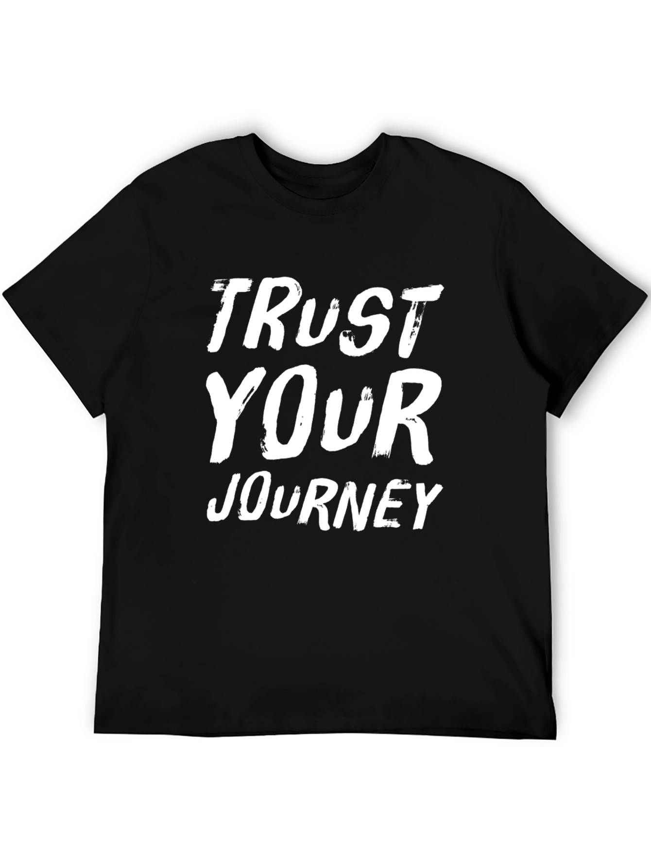 Black Trust Your Journey Graphic T-Shirt - Black view 5