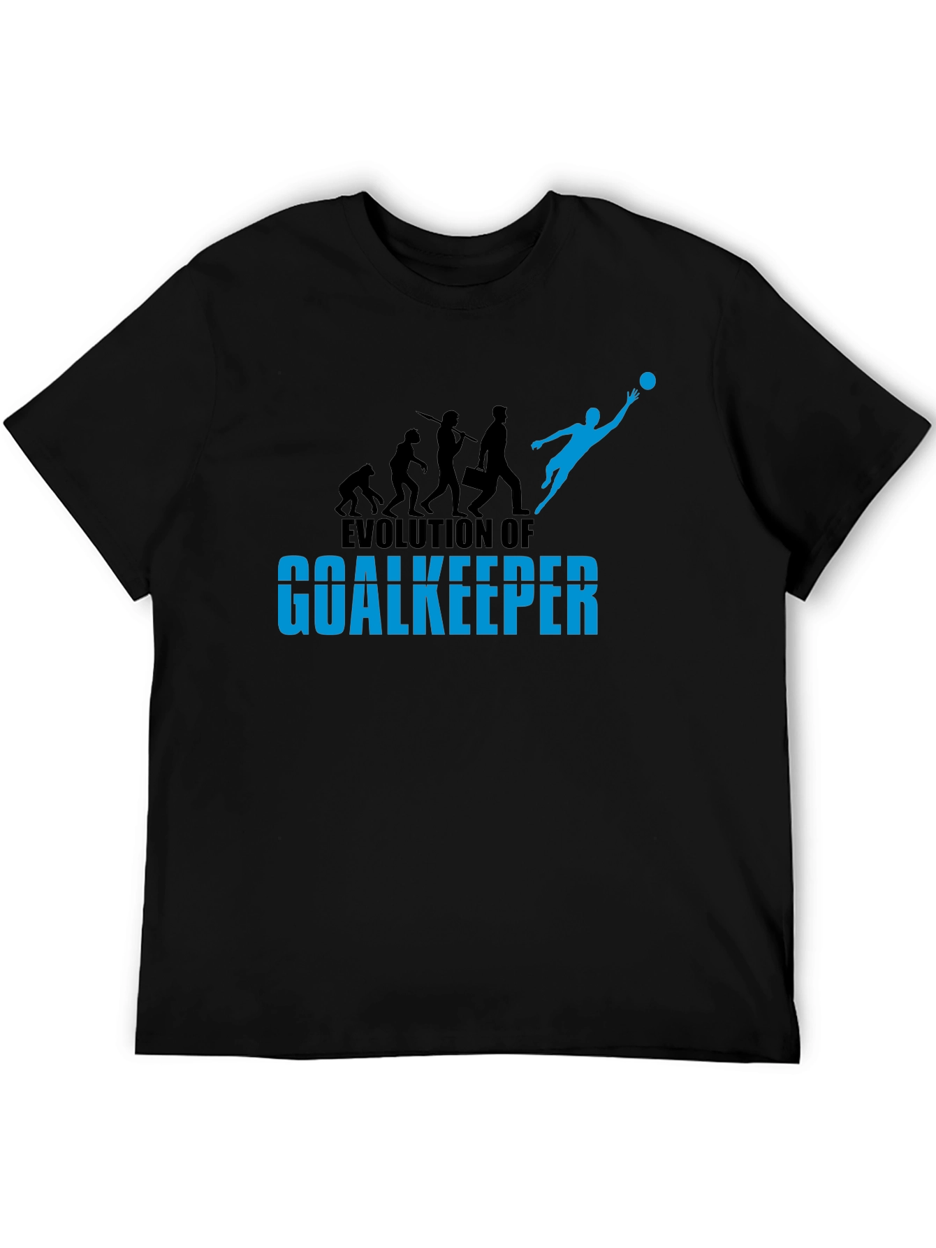 Black Evolution of Goalkeeper Graphic Tee view 5