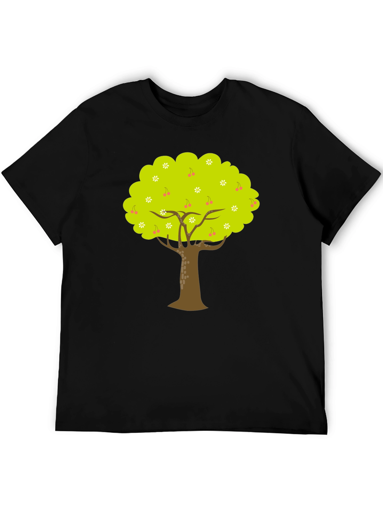 Black Tree Graphic Black Tee - Nature Inspired Design view 5