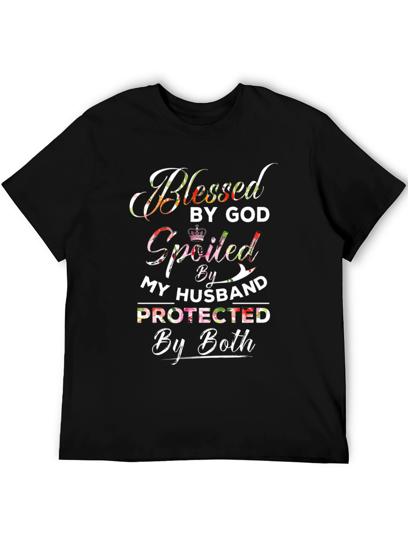 Black Blessed, Spoiled, Protected Graphic T-Shirt view 5