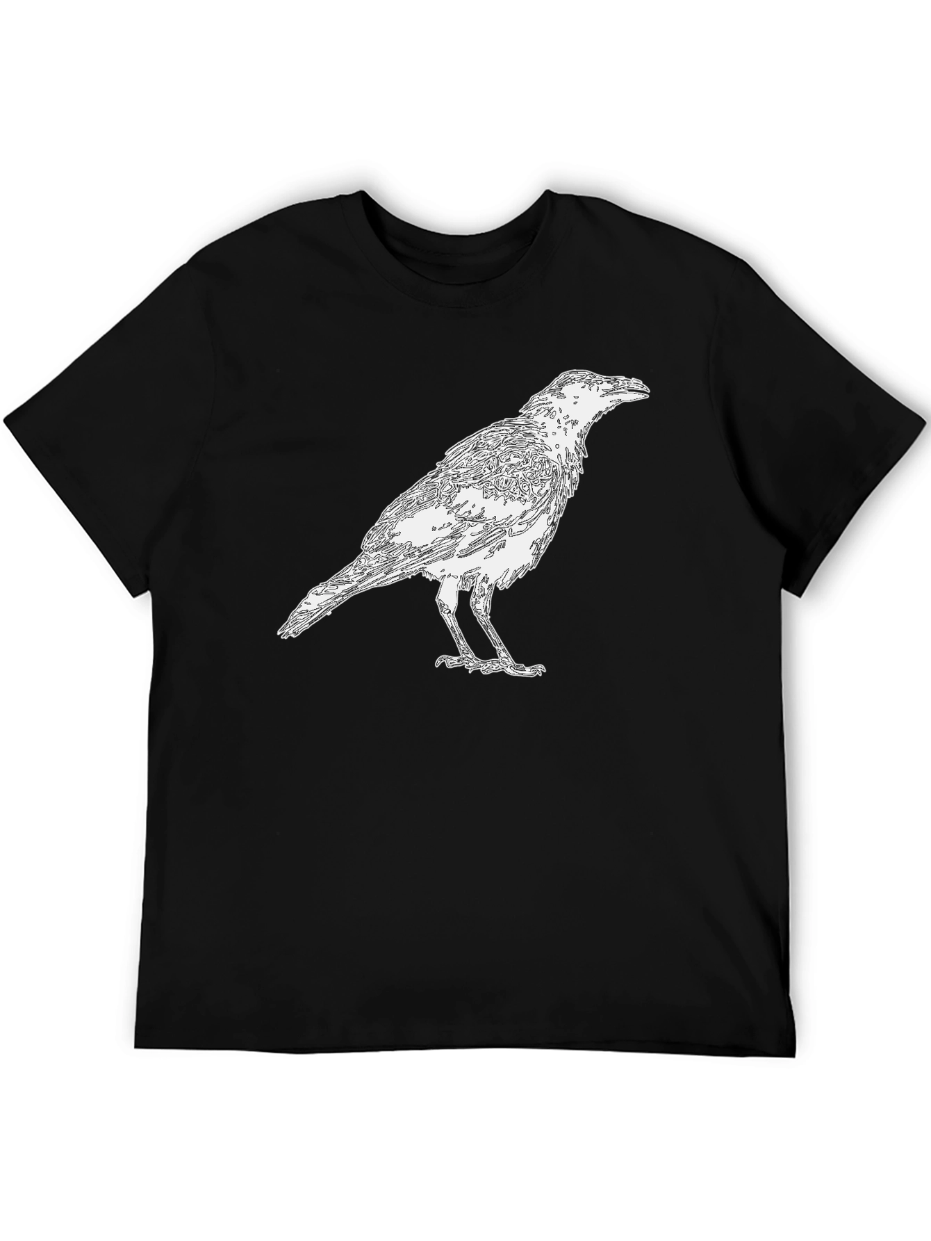 Black Raven Graphic Black T-Shirt view 5