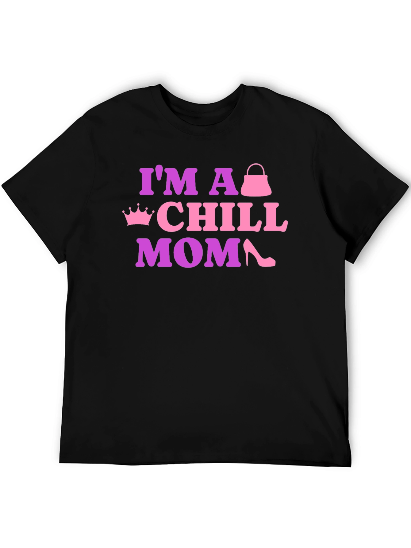 Black Chill Mom Graphic Tee - Fun & Stylish view 5