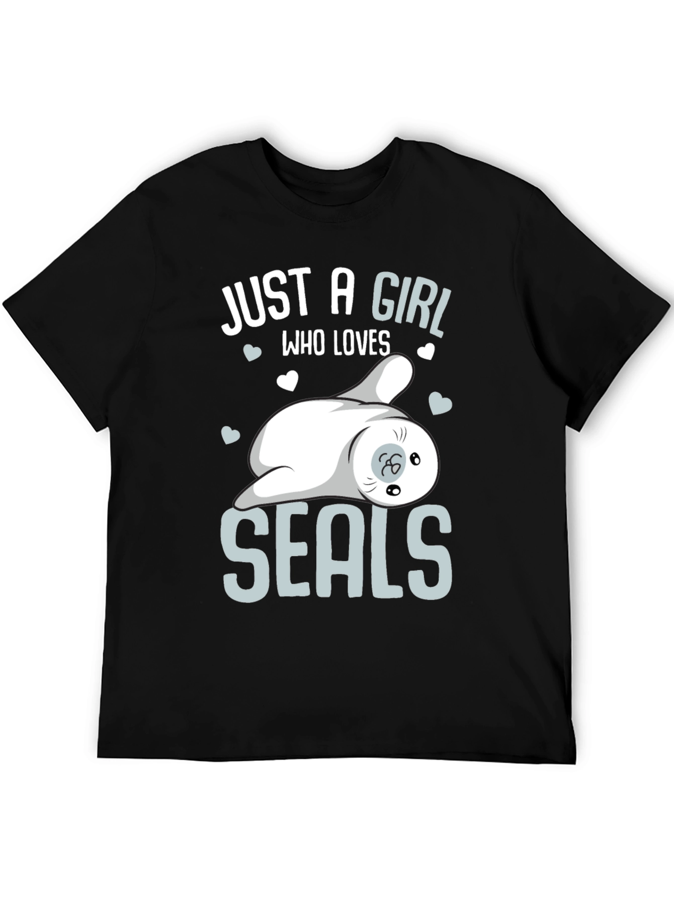 Black Girl Loves Seals T-Shirt - Cute Animal Graphic Tee view 5