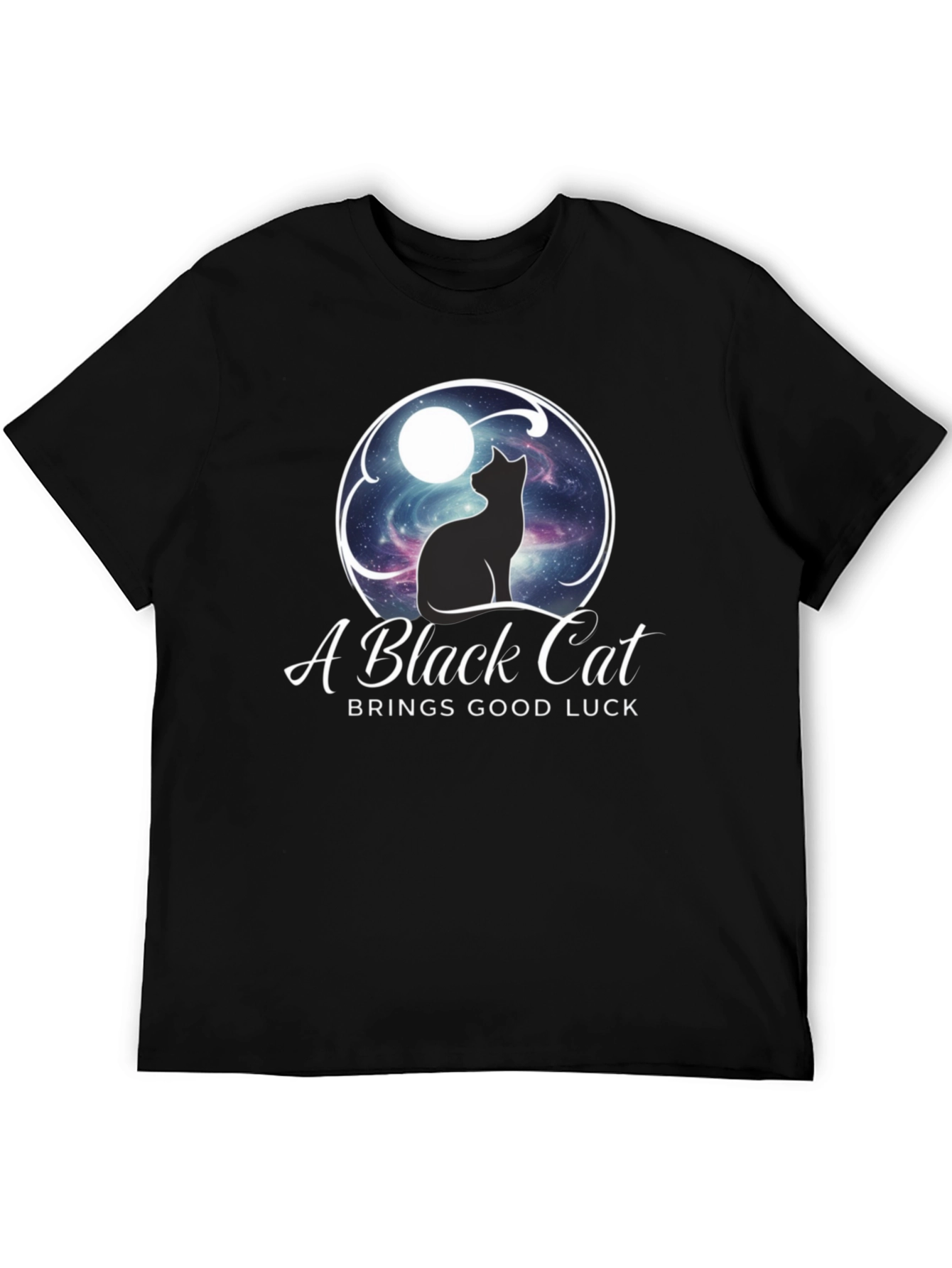 Black Black Cat Good Luck T-Shirt view 5