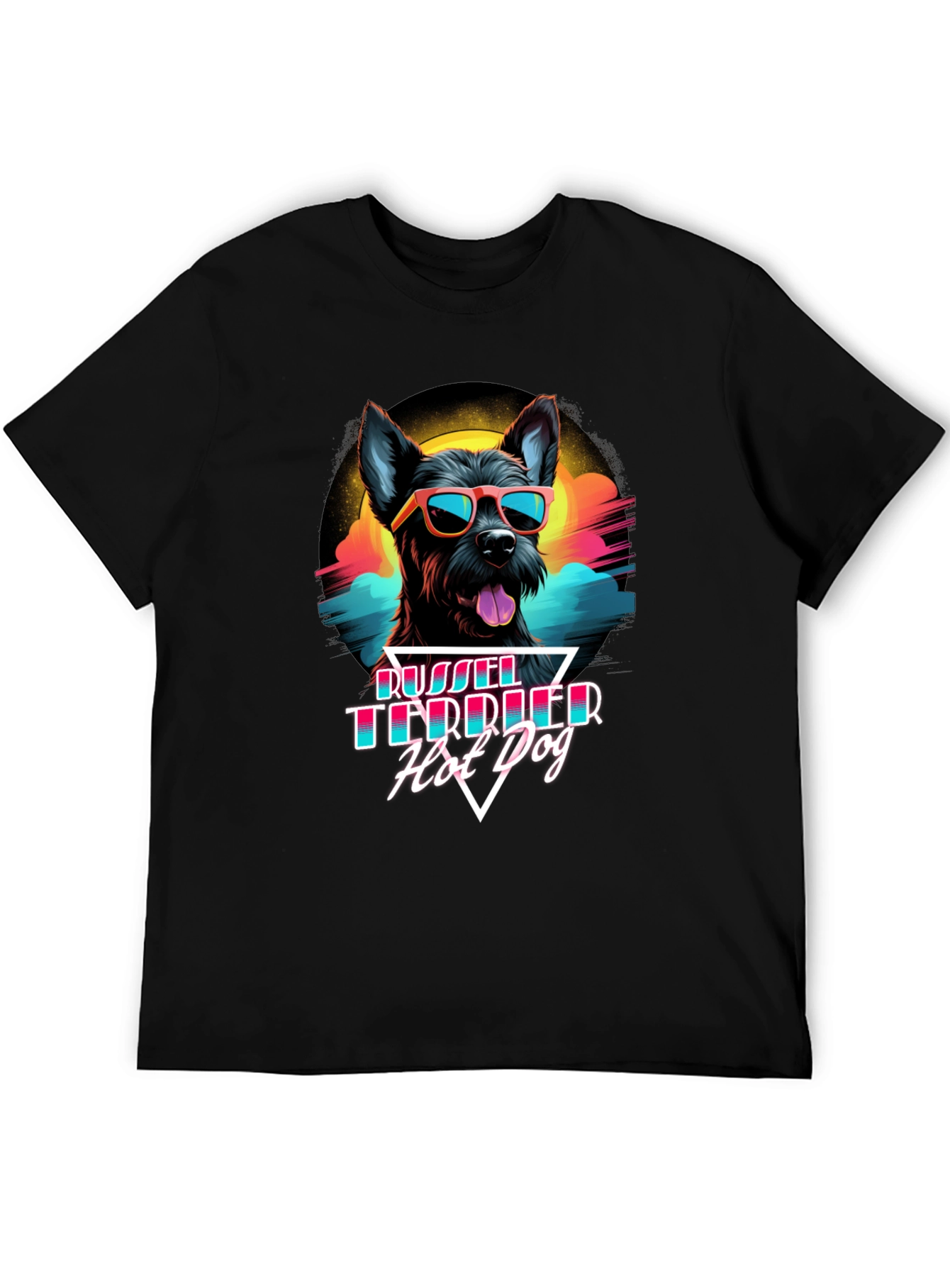 Black Cool Dog T-Shirt view 5