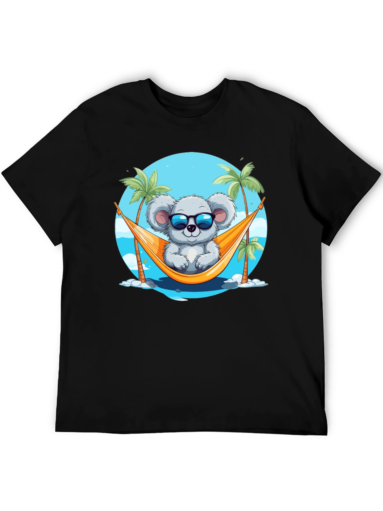 Black Koala Hammock Graphic Tee view 5