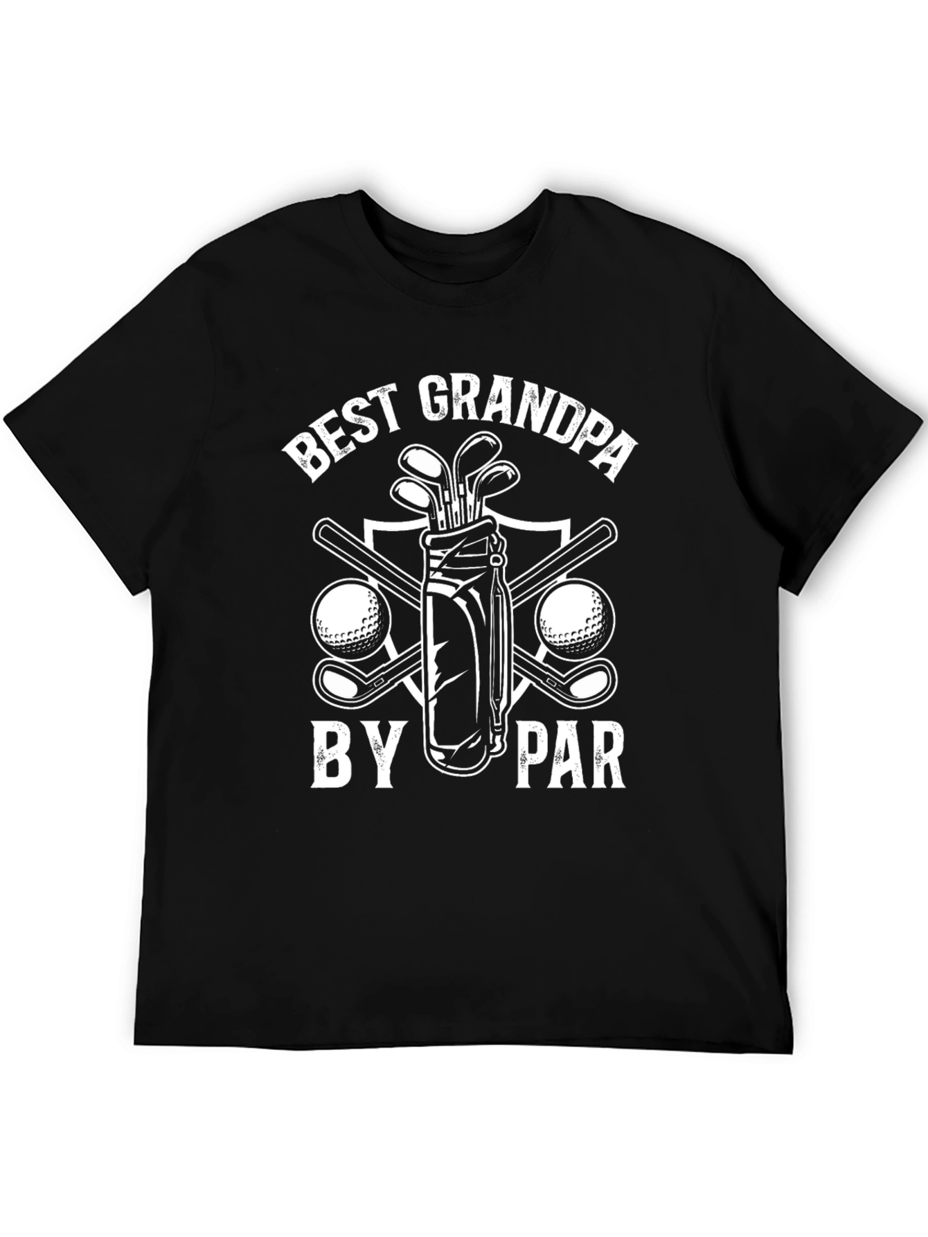 Black Best Grandpa by Par Golf T-Shirt view 5