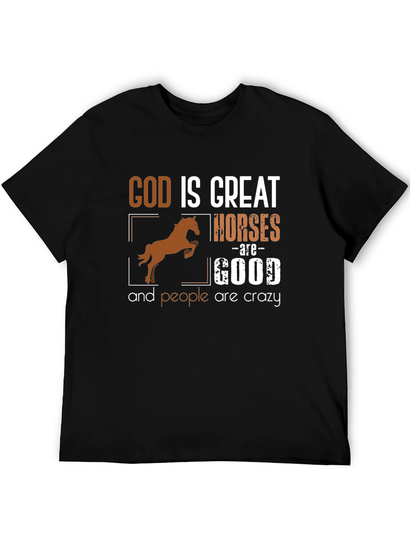 Black God is Great, Horses are Good T-Shirt view 5