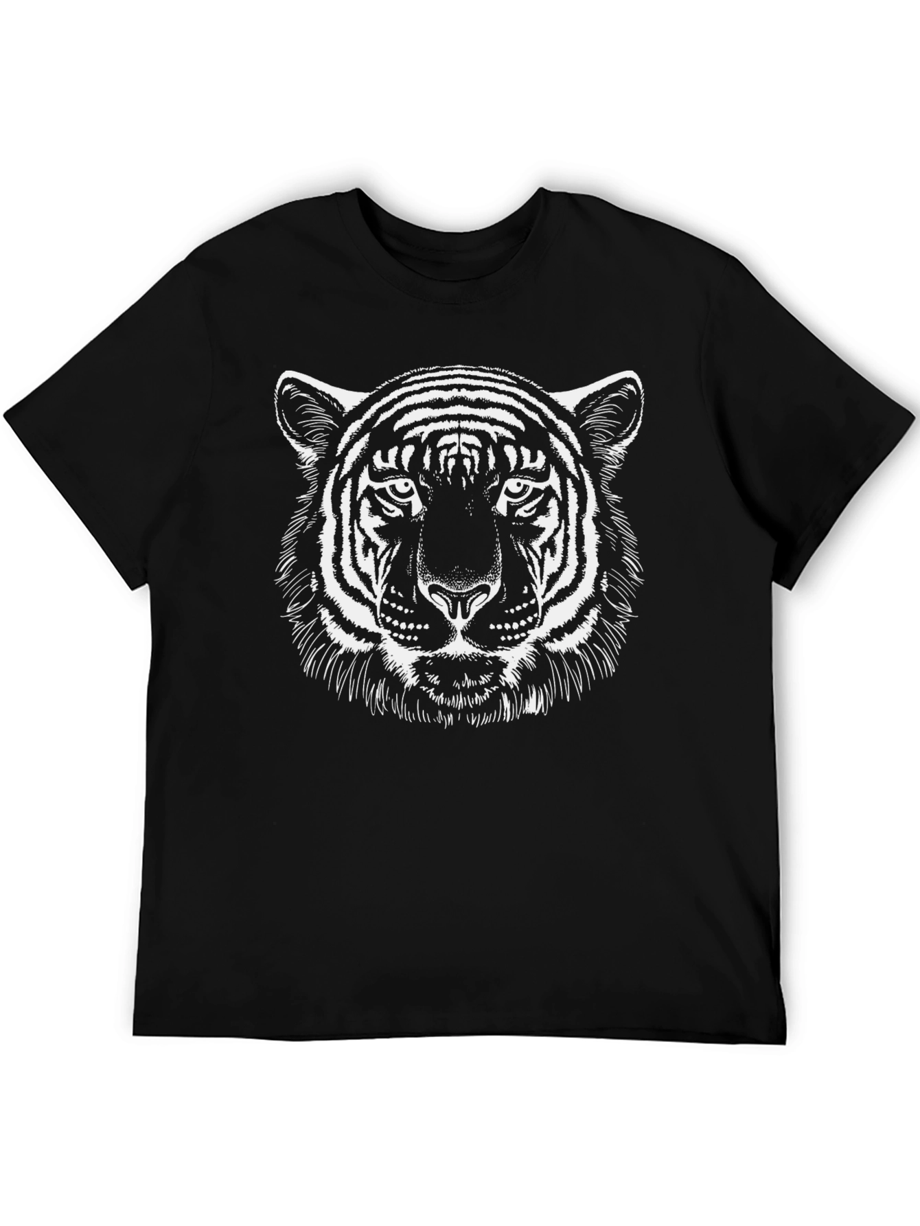 Black Black Tiger Graphic Tee - Fierce Style view 5