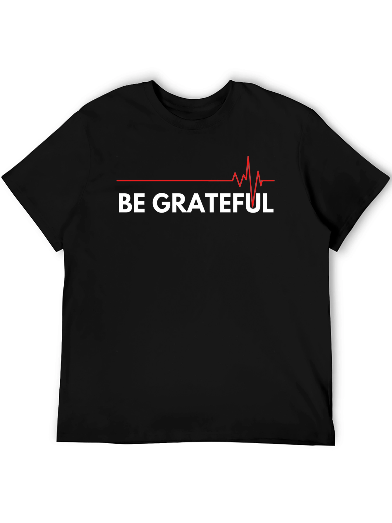 Black Be Grateful Graphic Tee - Black view 5