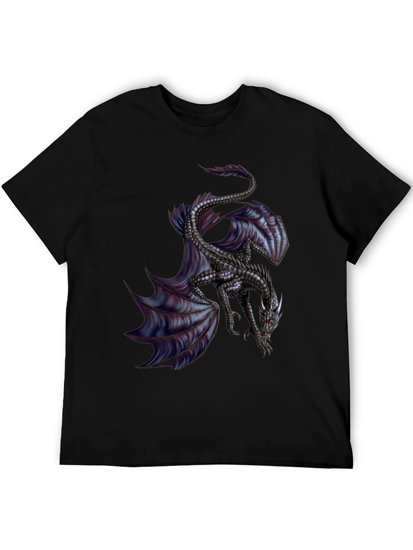 Black Dragon Graphic Black T-Shirt view 5