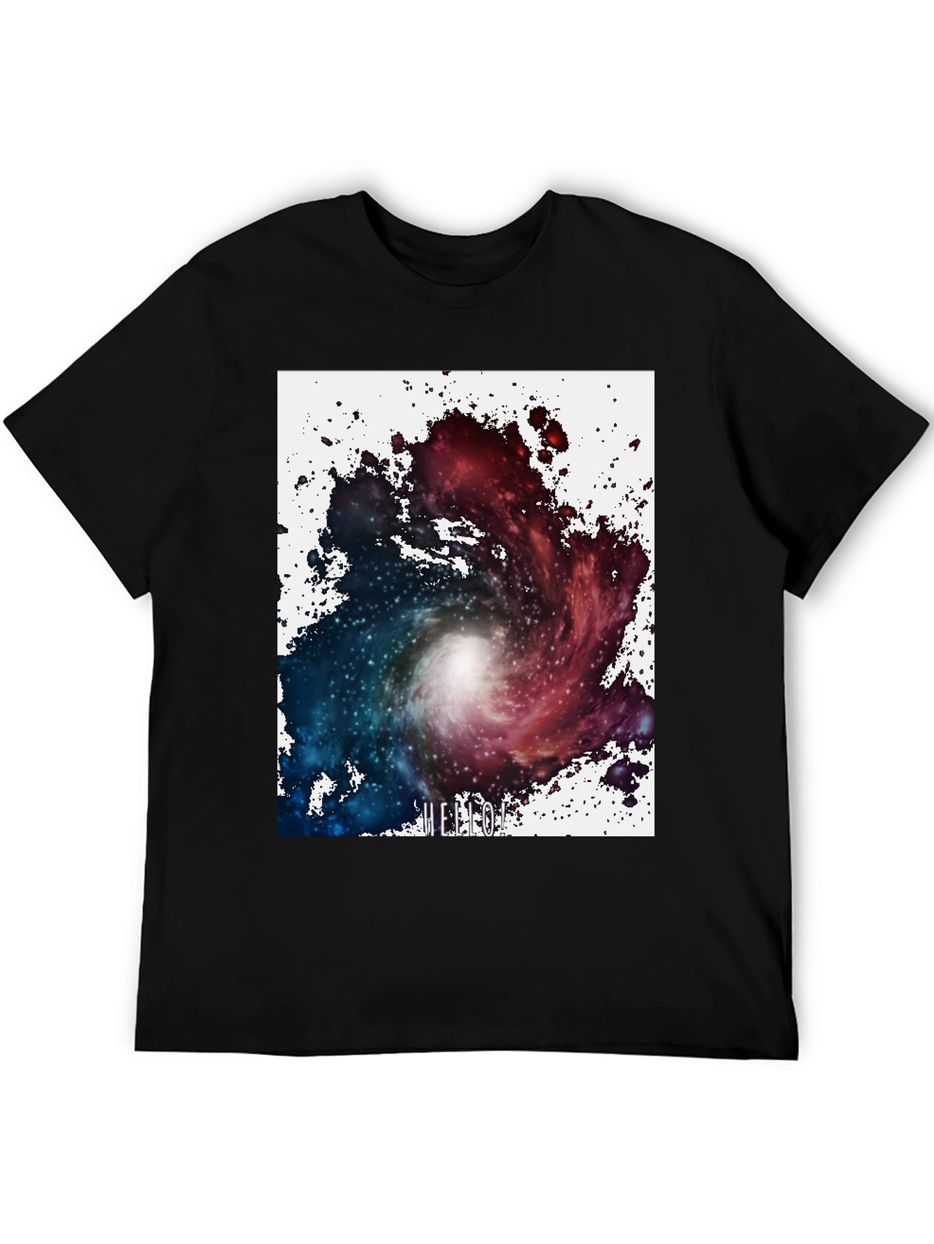 Black Nebula Graphic T-Shirt - Unique Galaxy Design view 5