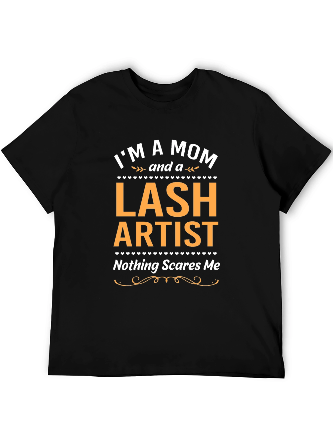 Black Mom Lash Artist T-Shirt - Nothing Scares Me view 5