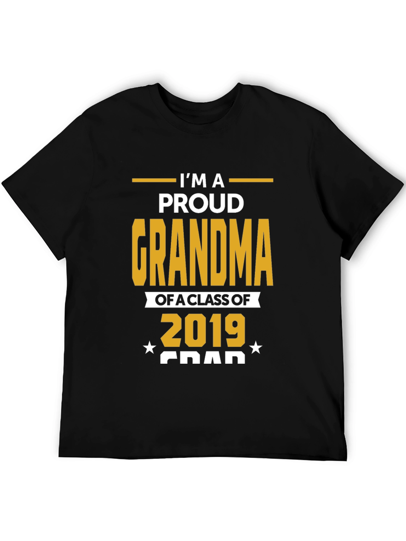 Black Proud Grandma Class of 2019 T-Shirt view 5